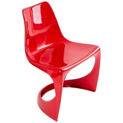 Mid Century Red Cado Chair, Steen Østergaard, Europe, 1960s
