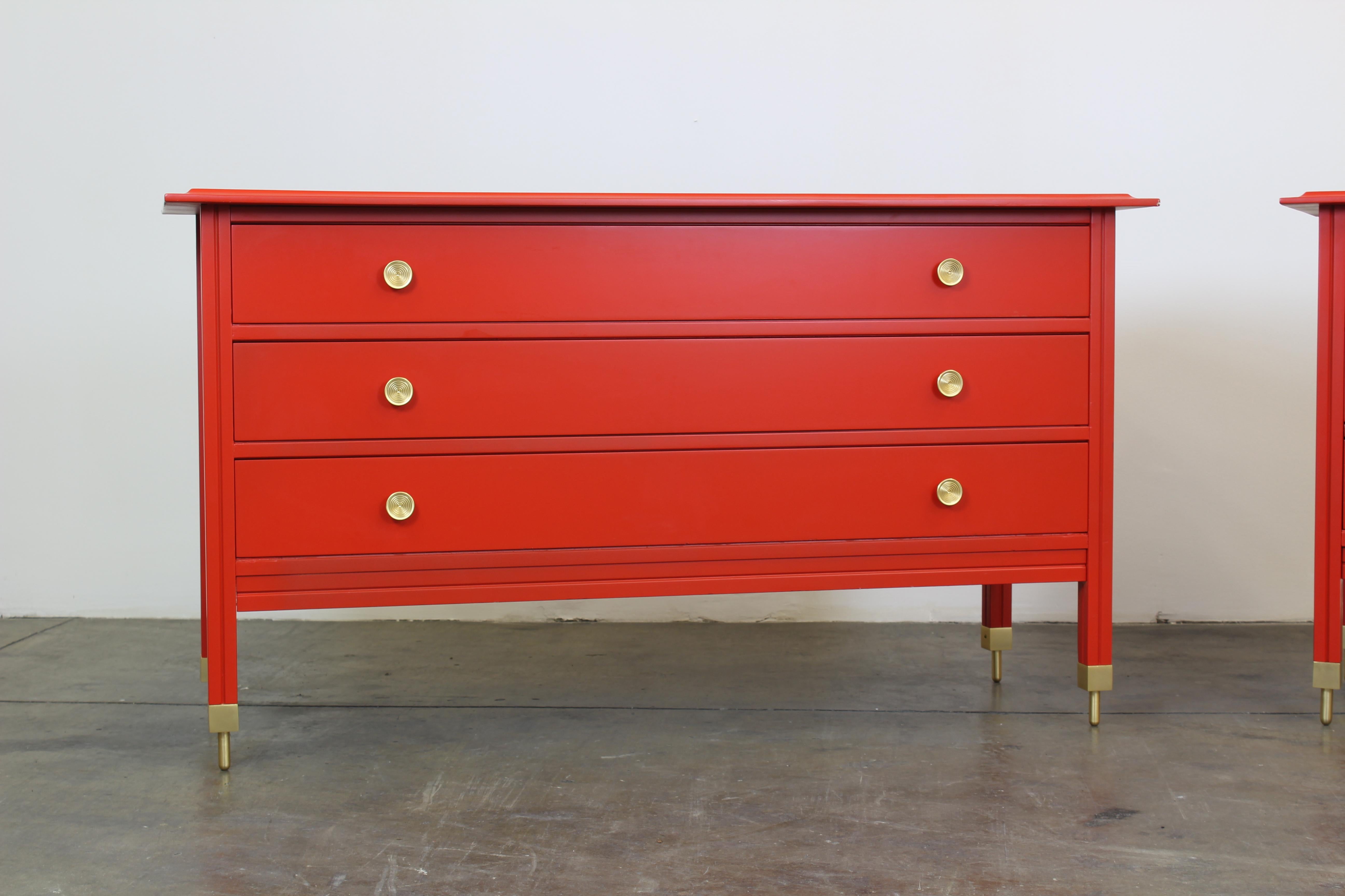 Italian Mid-Century Red Chest of Drawer D154, Carlo de Carli for Sormani, 1963 For Sale