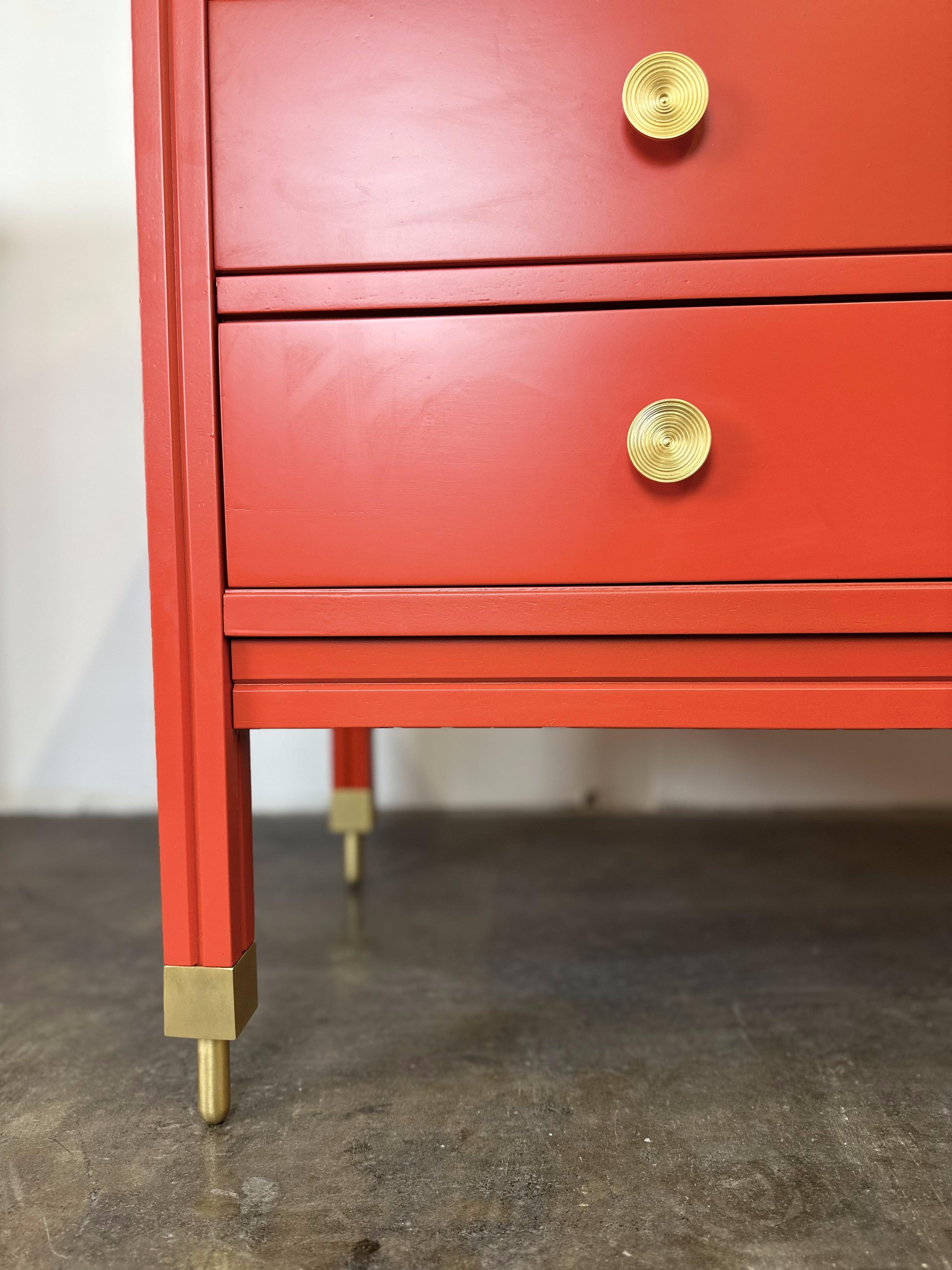 Mid-Century Red Chest of Drawer D154, Carlo de Carli for Sormani, 1963 For Sale 1