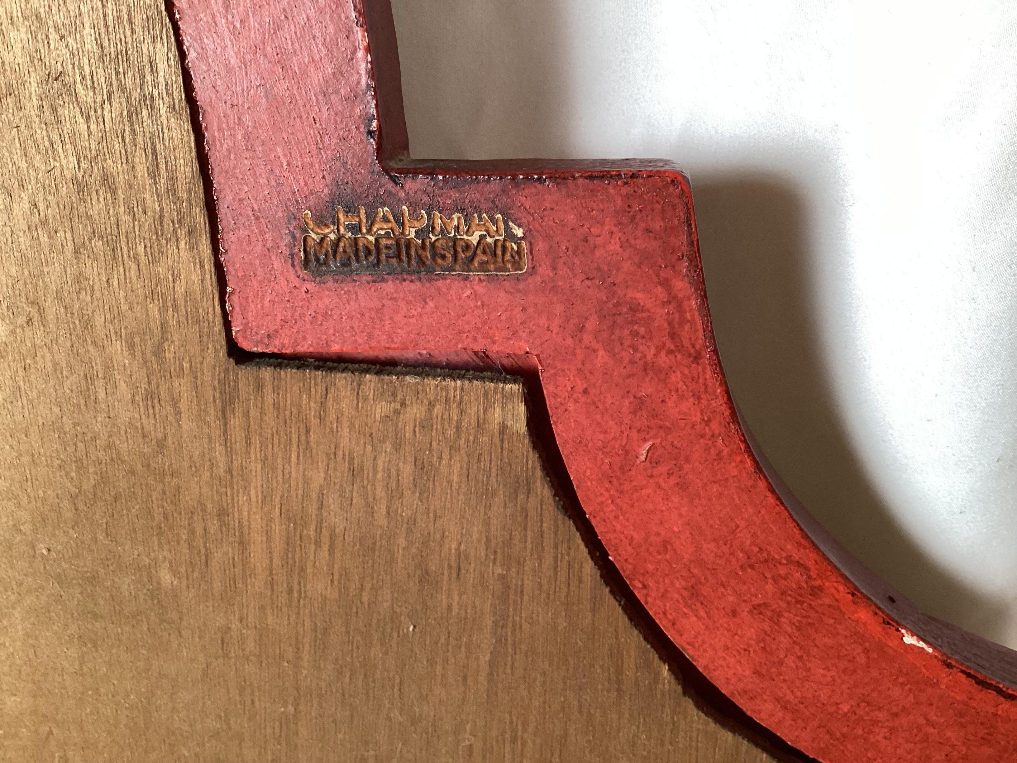 Midcentury Red Chinoiserie Mirror by Friedman Brothers For Sale 5