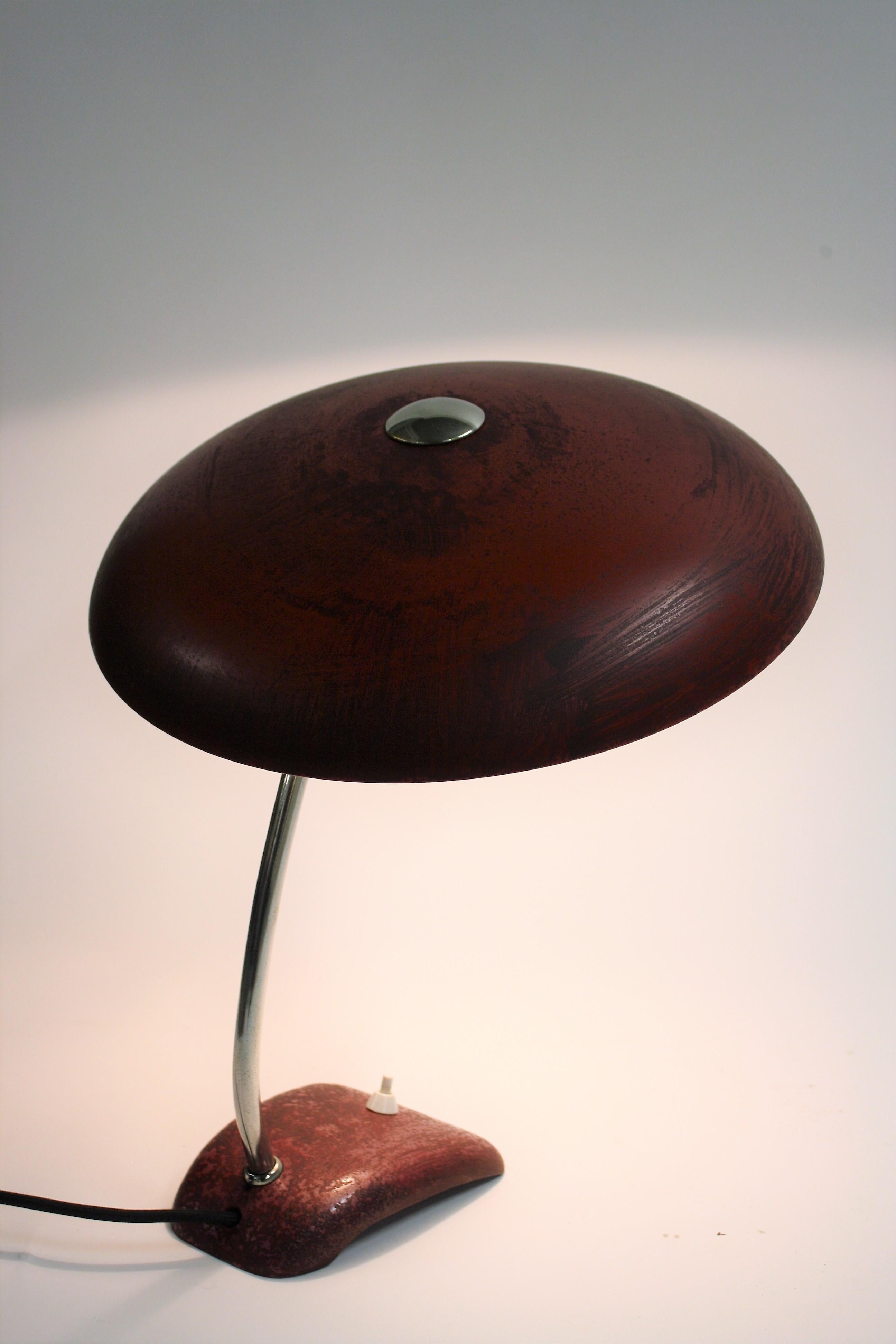 Midcentury Red Desk Lamp, 1950s 2