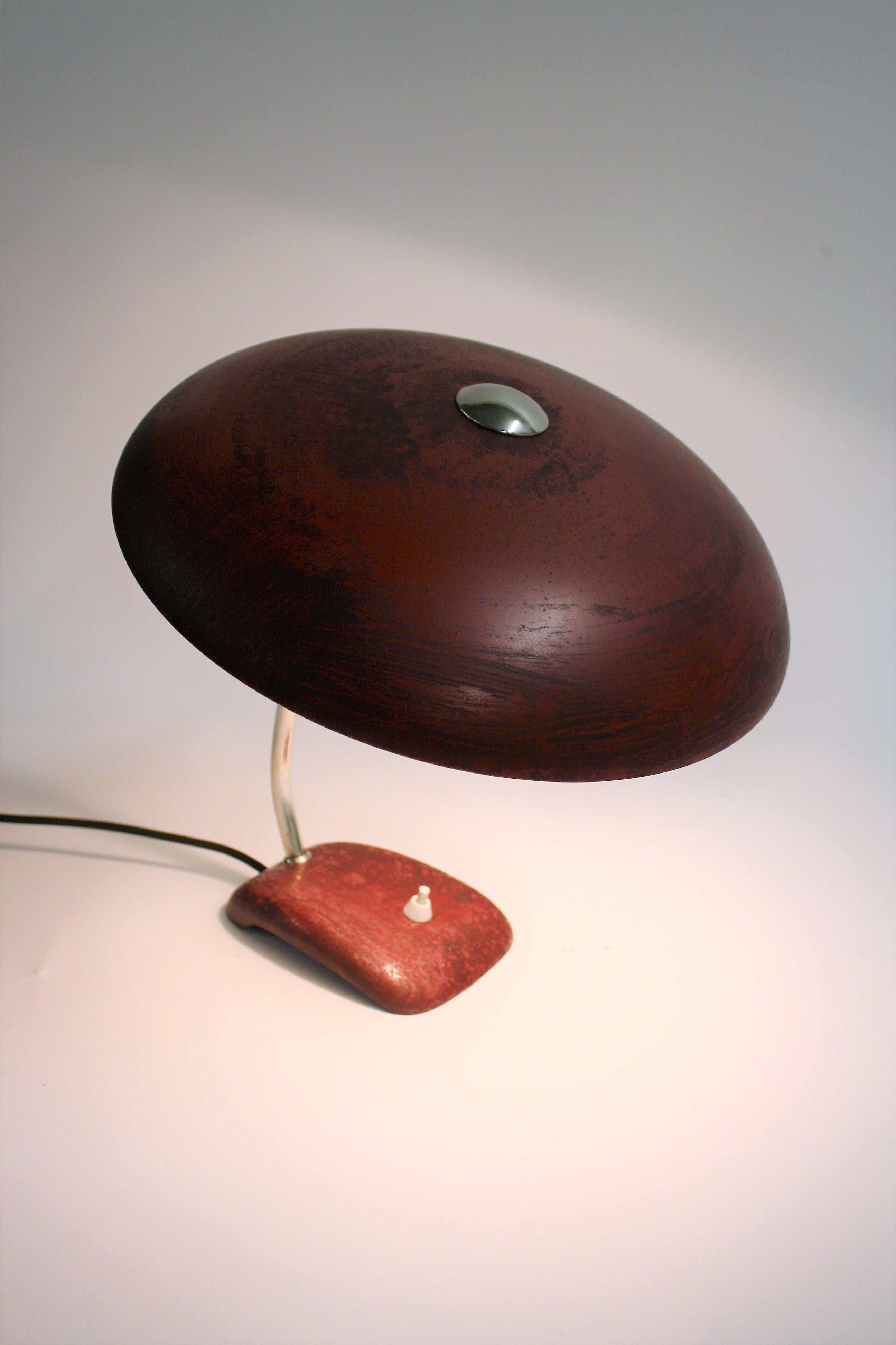 Midcentury Red Desk Lamp, 1950s 4