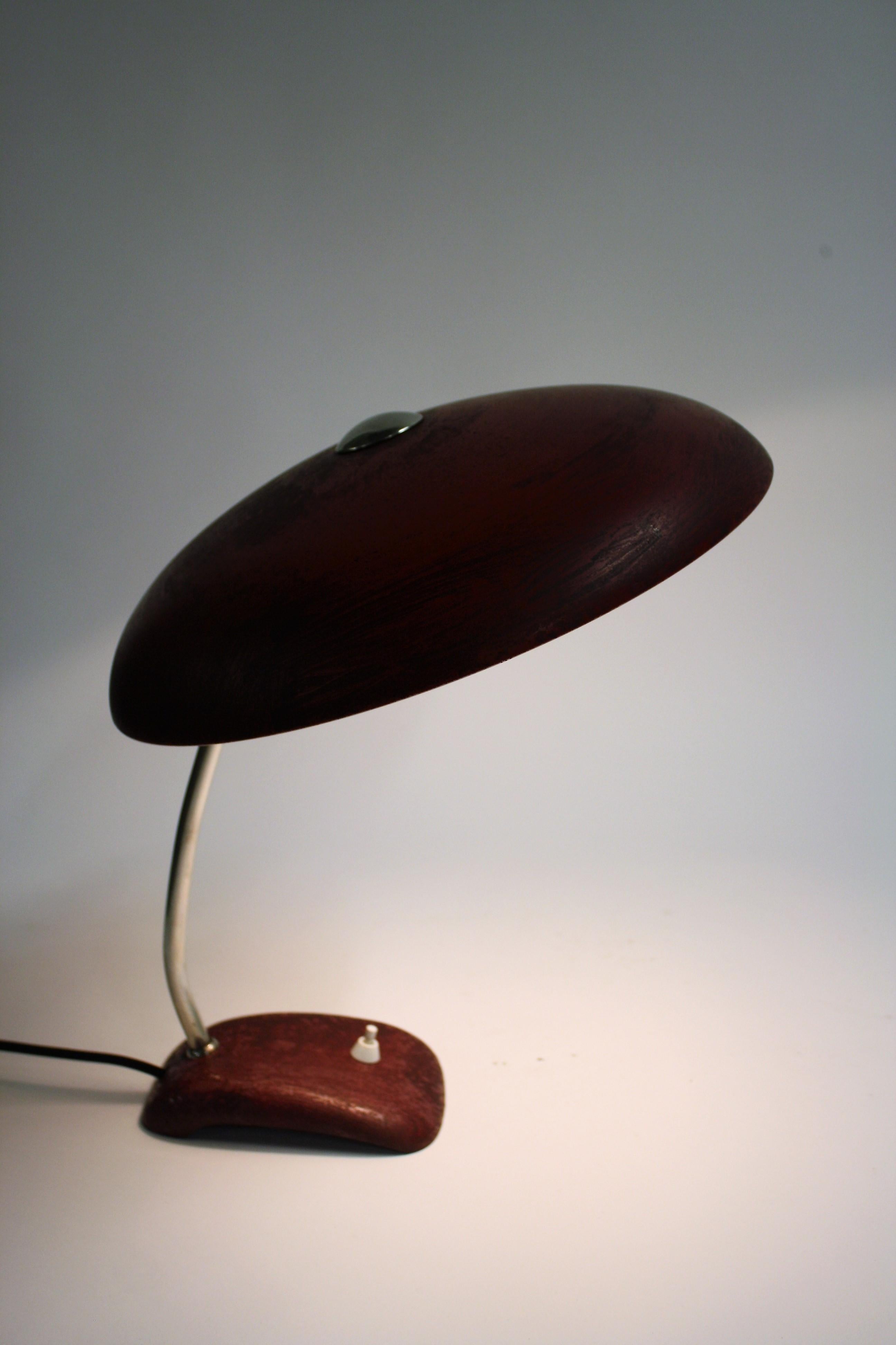 Midcentury Red Desk Lamp, 1950s 1