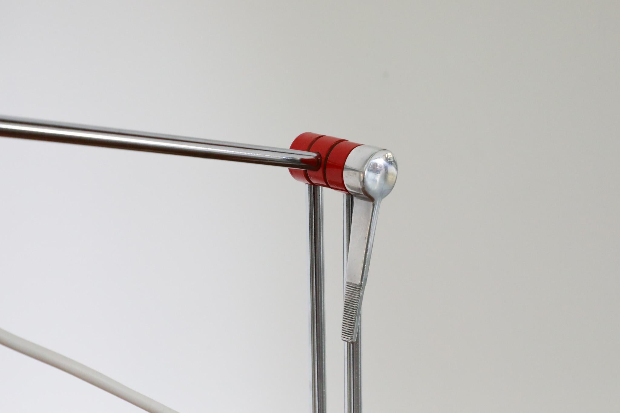 Mid-Century Red Enameled Task Lamp by Napako For Sale 5