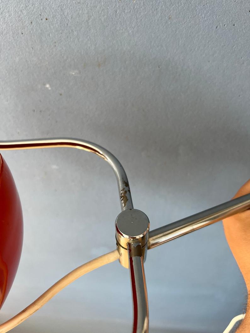 Mid Century Red GEPO Wall Lamp / Eyeball Wall Light, 1970s For Sale 3