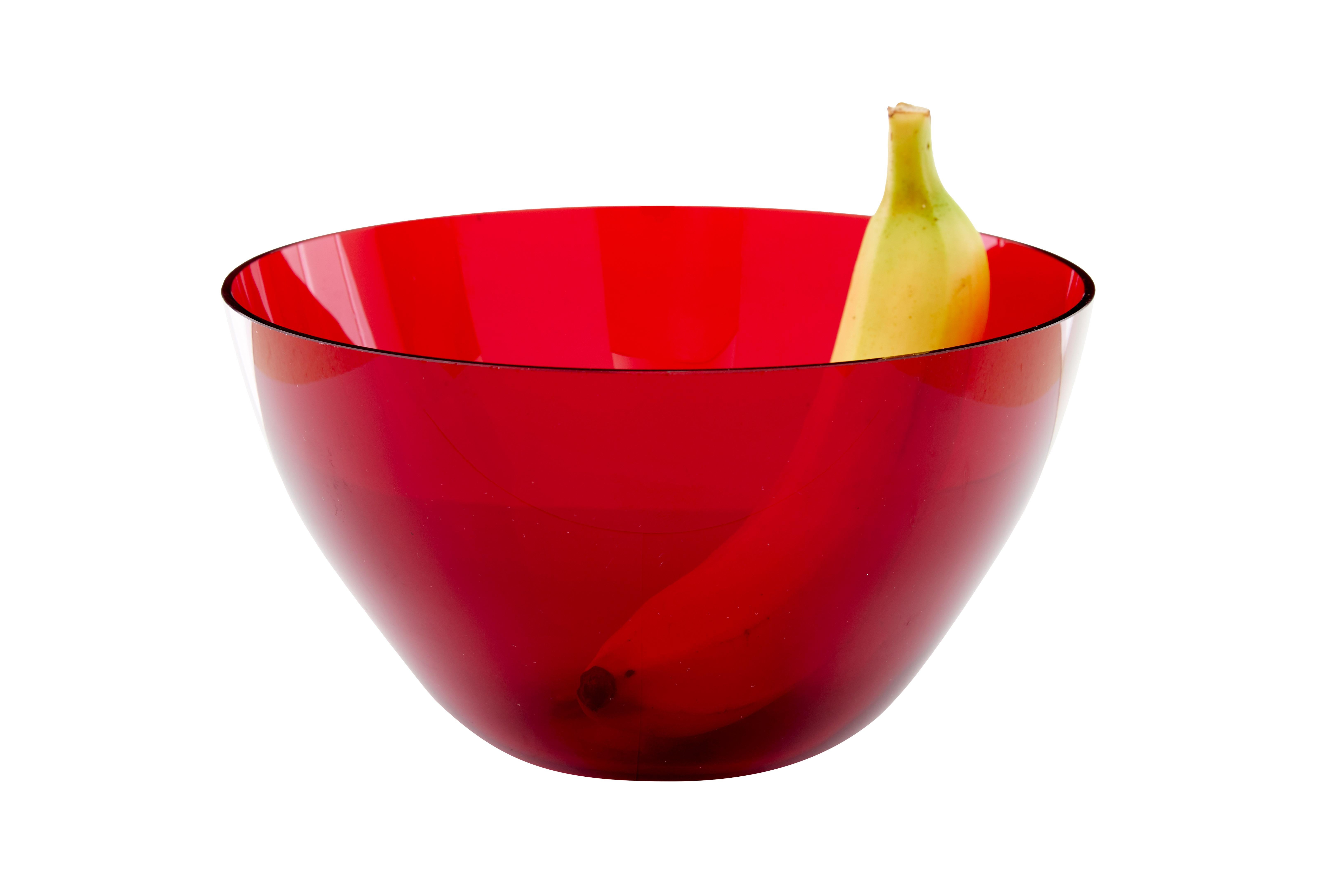 Mid century red glass fruit bowl by Monica Bratt circa 1950.

Monica bratt (1913-1961) was a Swedish artist who worked mainly in glassware at the reijmyre glassworks.

Good quality bowl in a deep red, ideal for use with fruit or display.