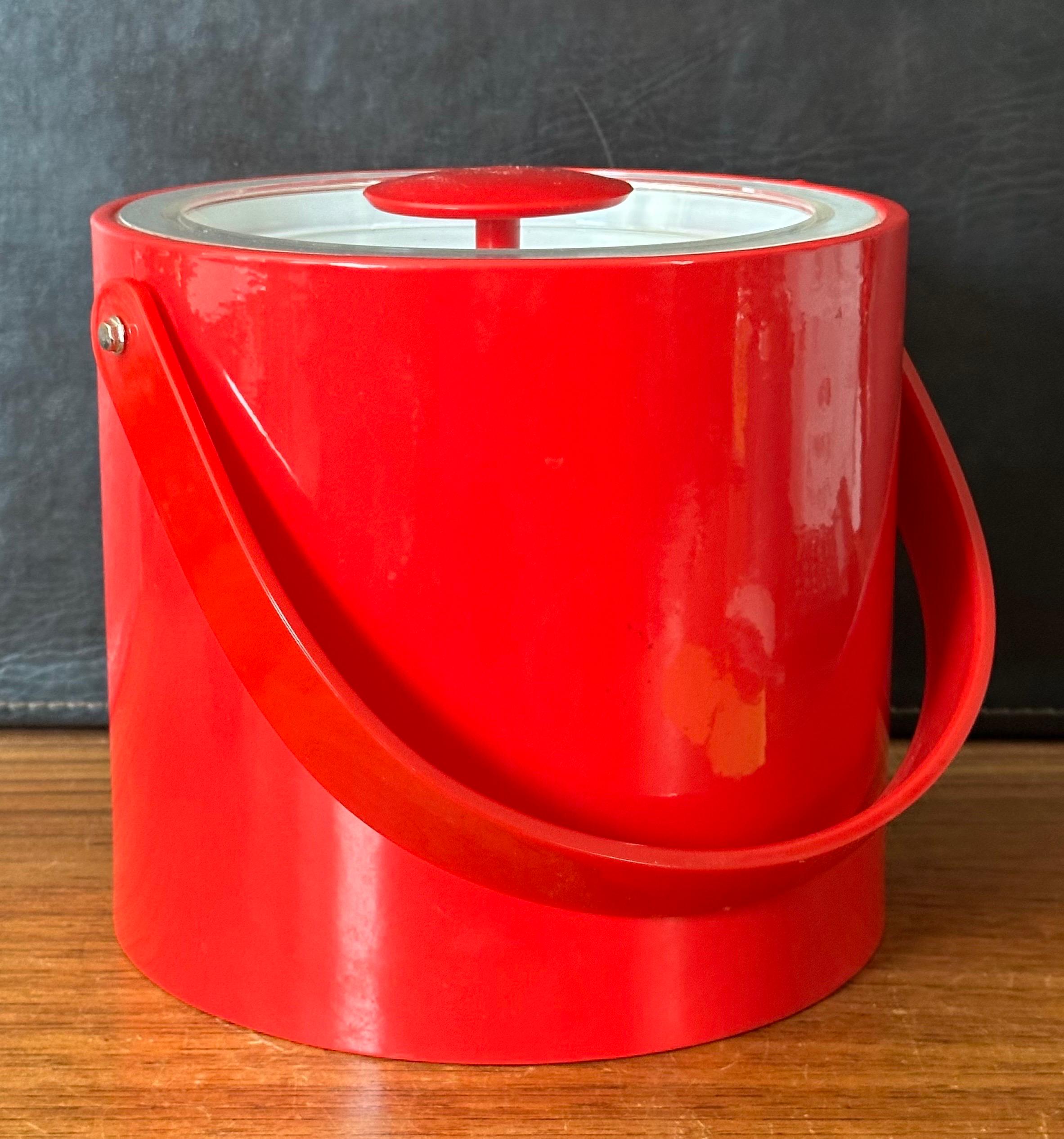 20th Century Mid-Century Red Ice Bucket by Georges Briard