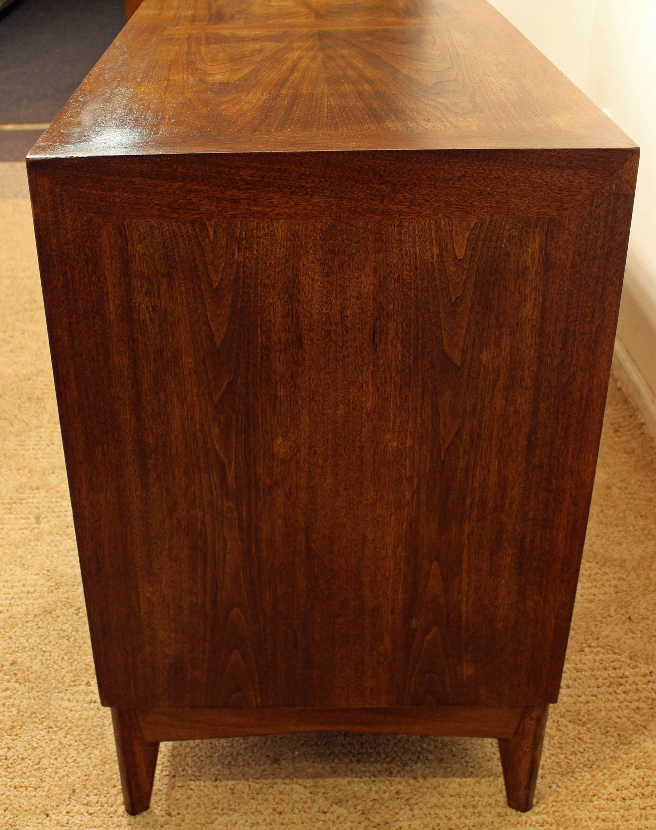 Mid-20th Century Midcentury Red Lion Furniture Parquet Front Credenza