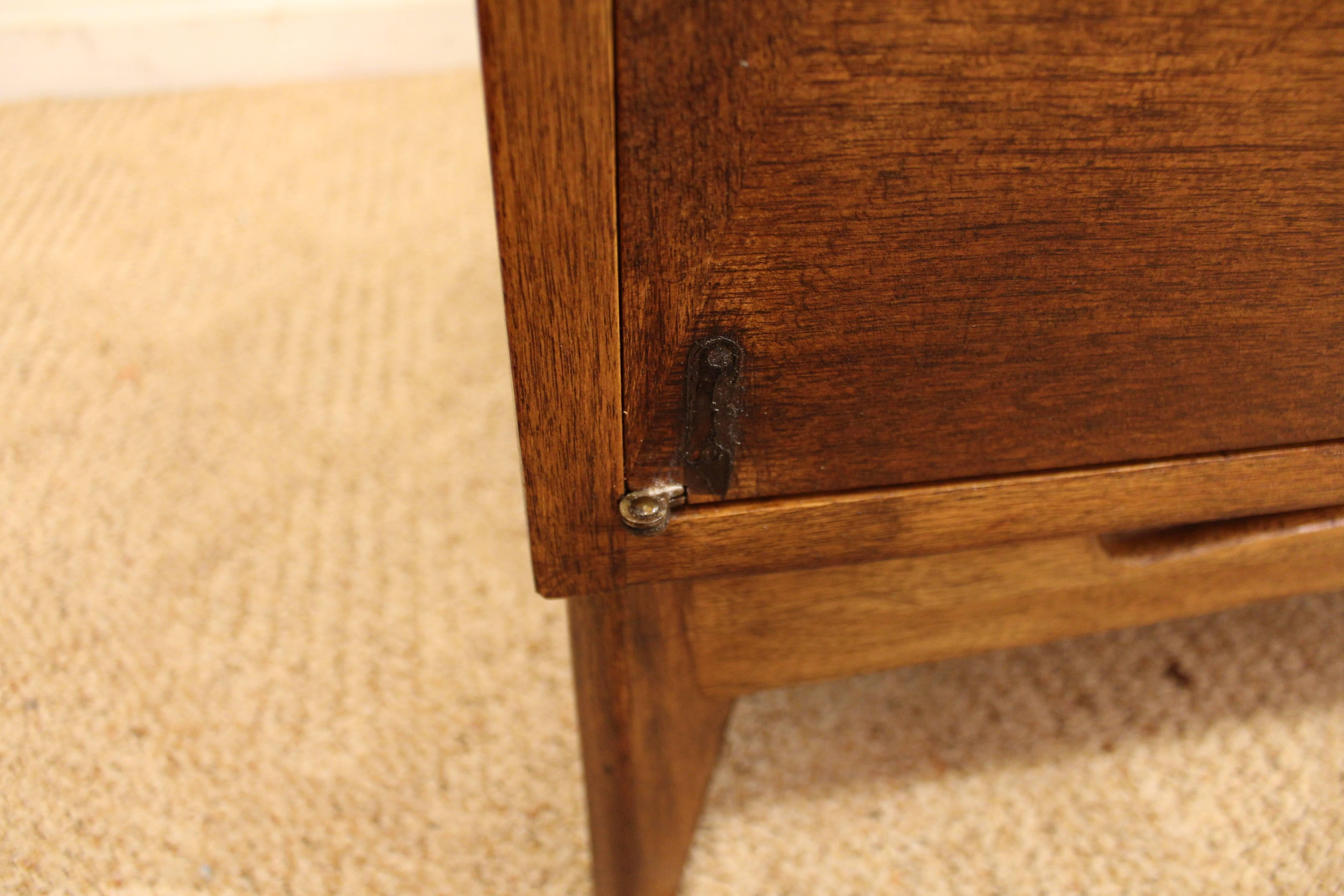 Midcentury Red Lion Furniture Parquet Front Credenza 2