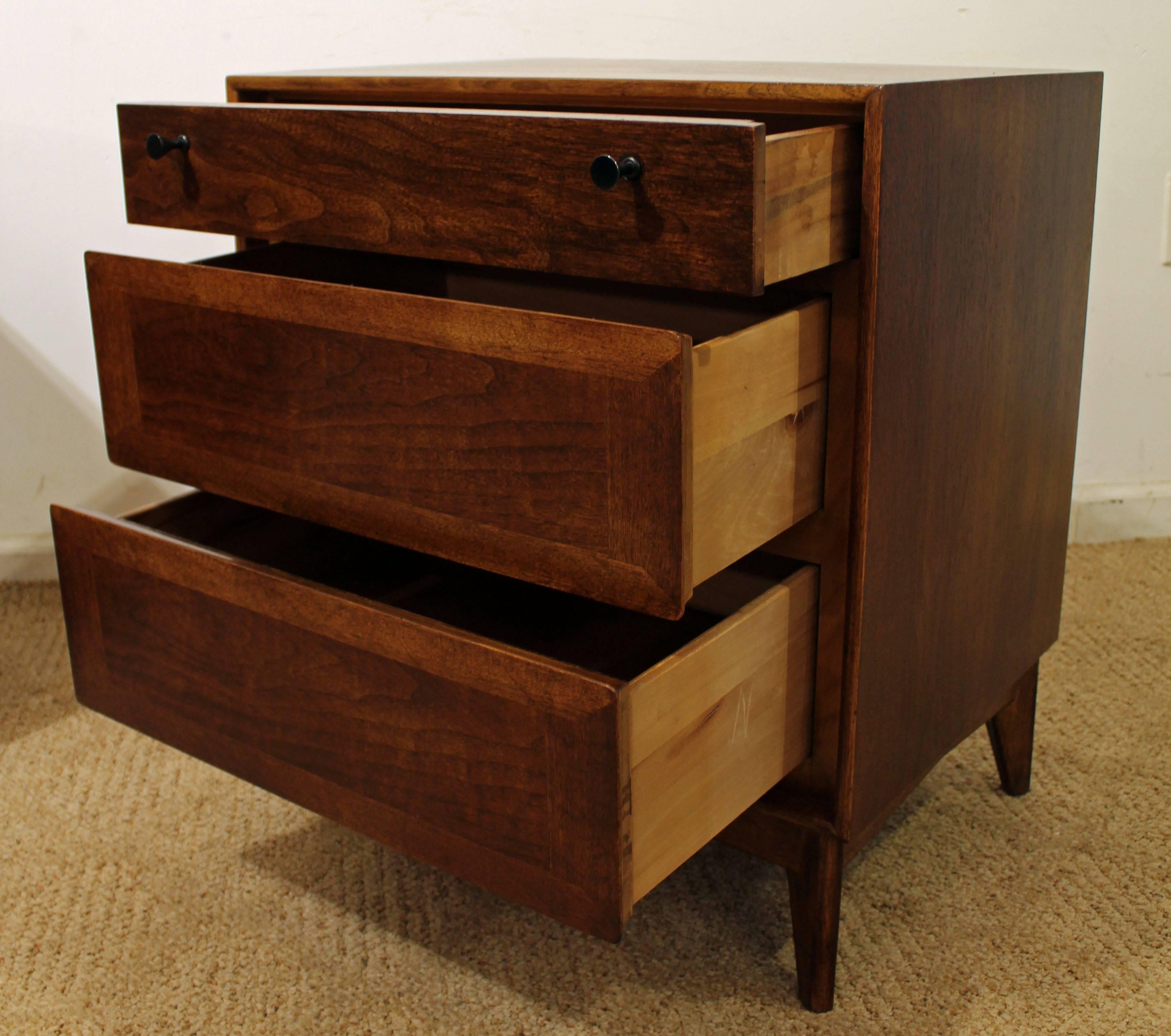 Tables de chevet Midcentury Red Lion Furniture Parquet Front Excellent état à Wilmington, DE