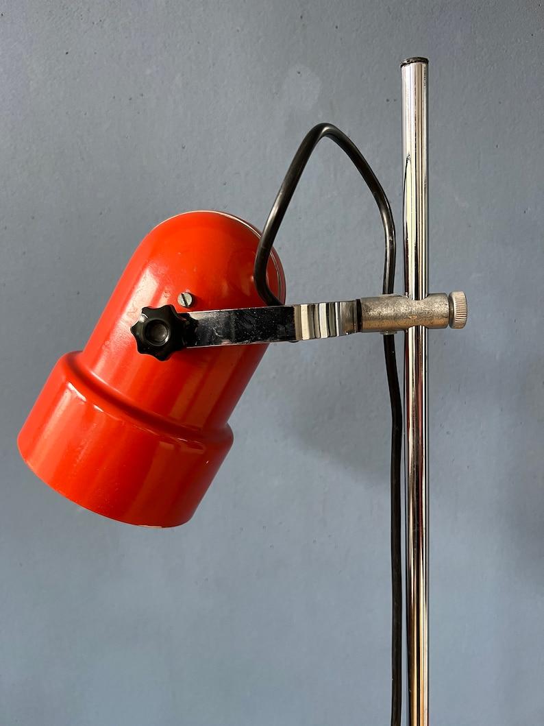 Mid Century Red Space Age Floor Lamp, 1970s For Sale 5