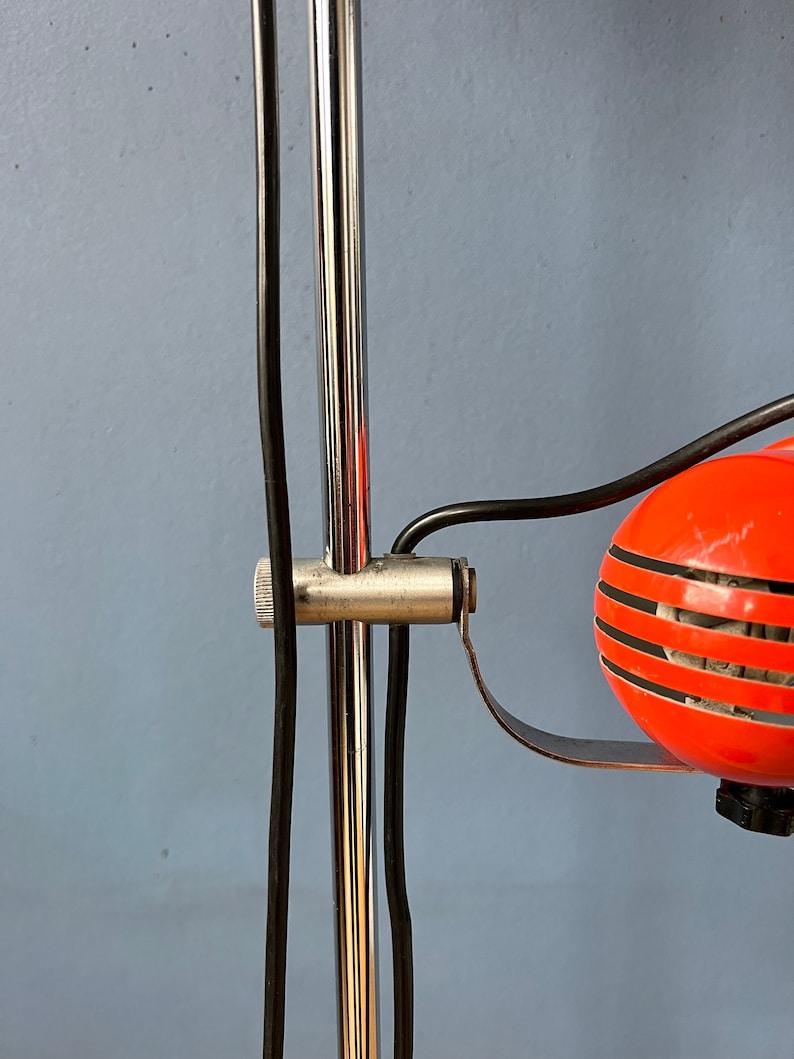 Mid Century Red Space Age Floor Lamp, 1970s For Sale 4