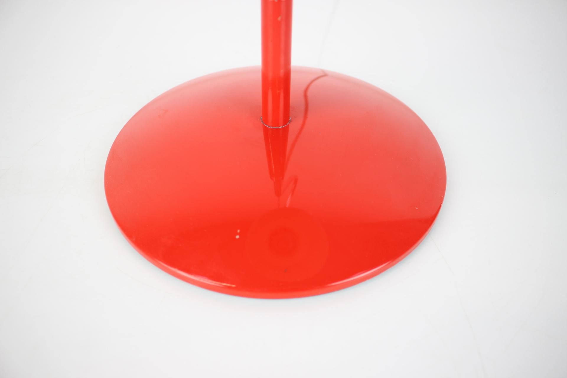 Mid-Century Red Table Lamp Designed by Josef Hůrka for Napako, 1970's For Sale 2