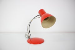 Mid-Century Red Table Lamp / Napako, 1970's