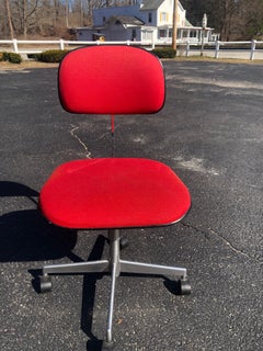 Mid Century Red Task Chair by LaBofa For Sale at 1stDibs