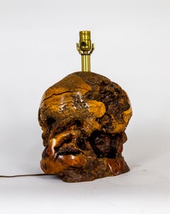 Mid Century Redwood Burl Lamp