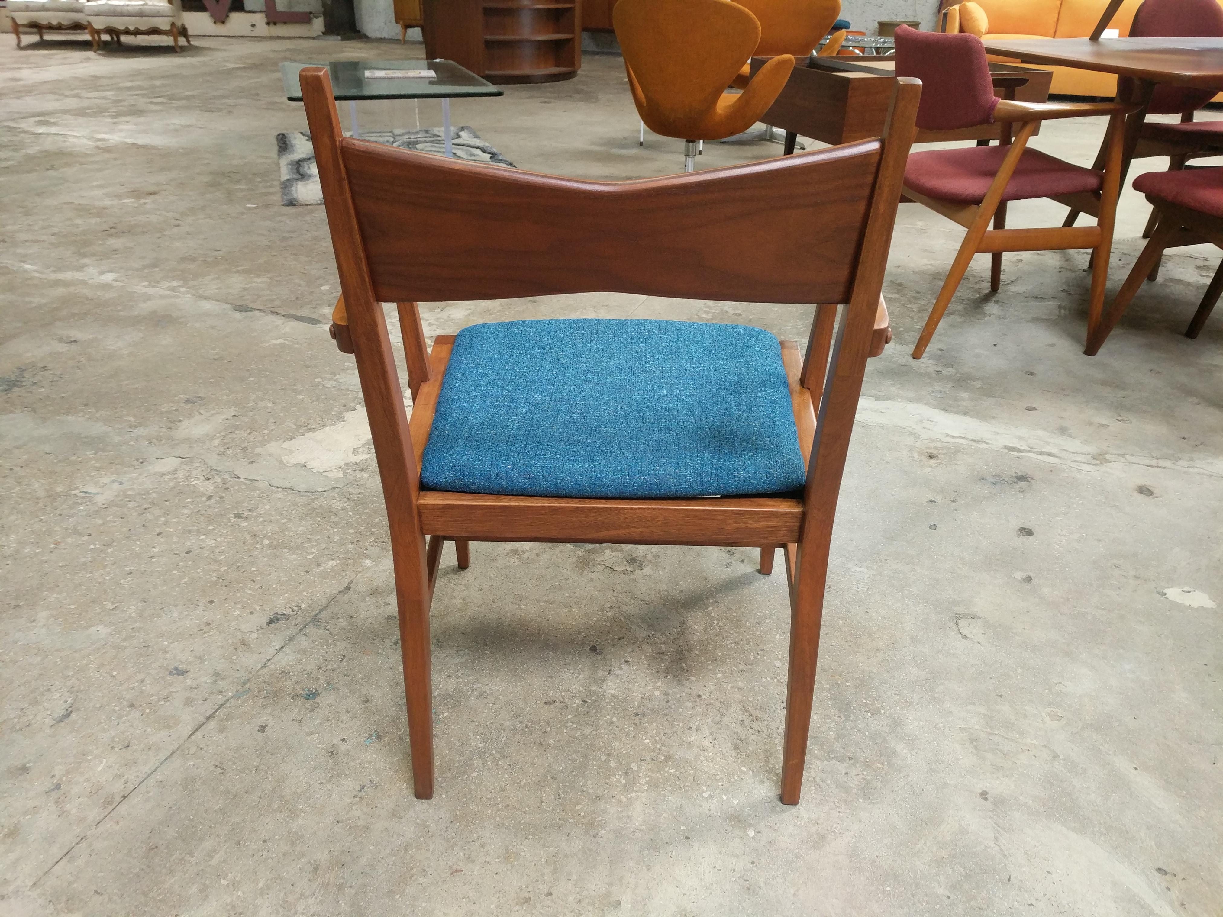 Midcentury Refinished and Reupholstered 