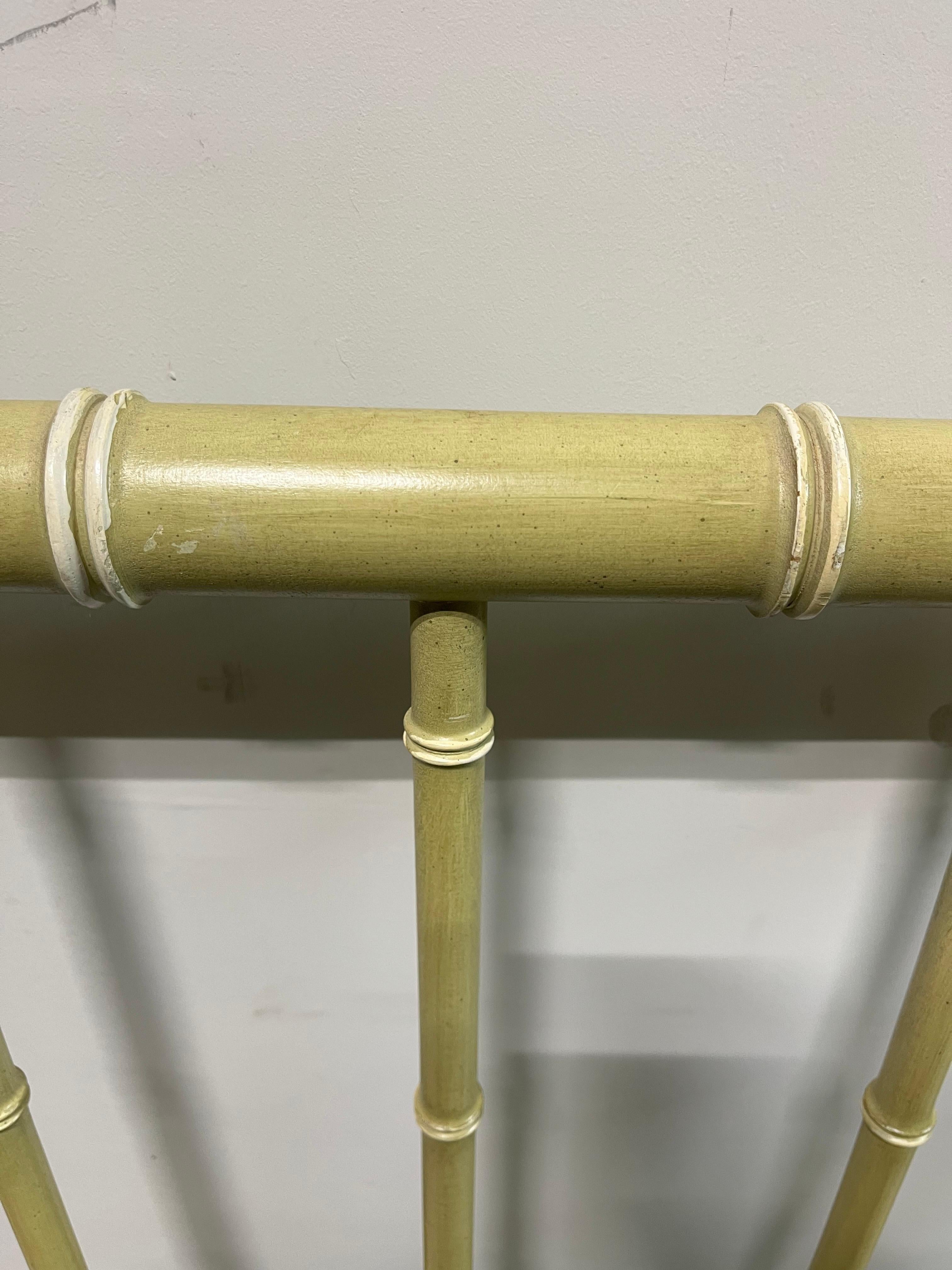 Mid Century Regency Faux Bamboo Headboard In Good Condition For Sale In W Allenhurst, NJ