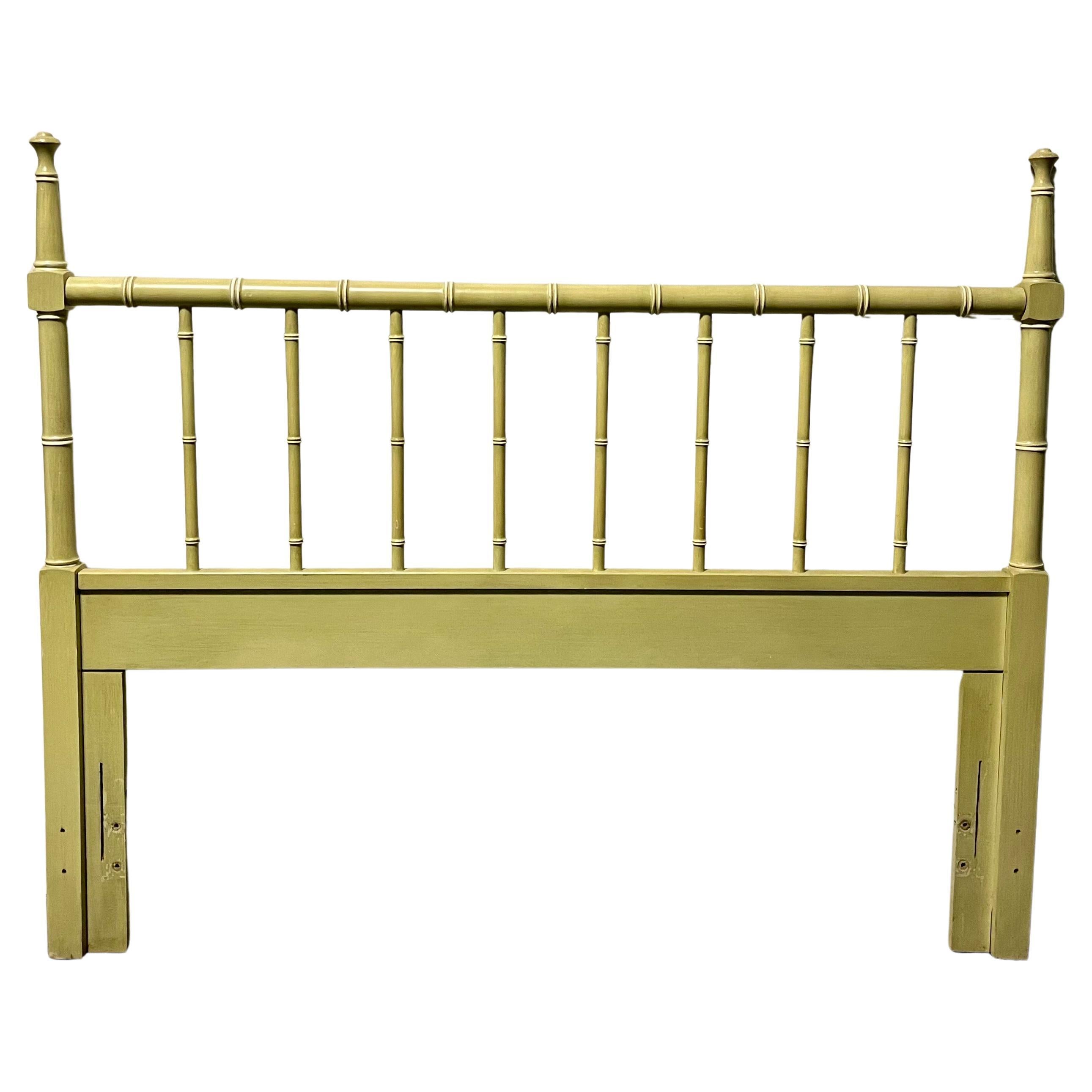Mid Century Regency Faux Bamboo Headboard