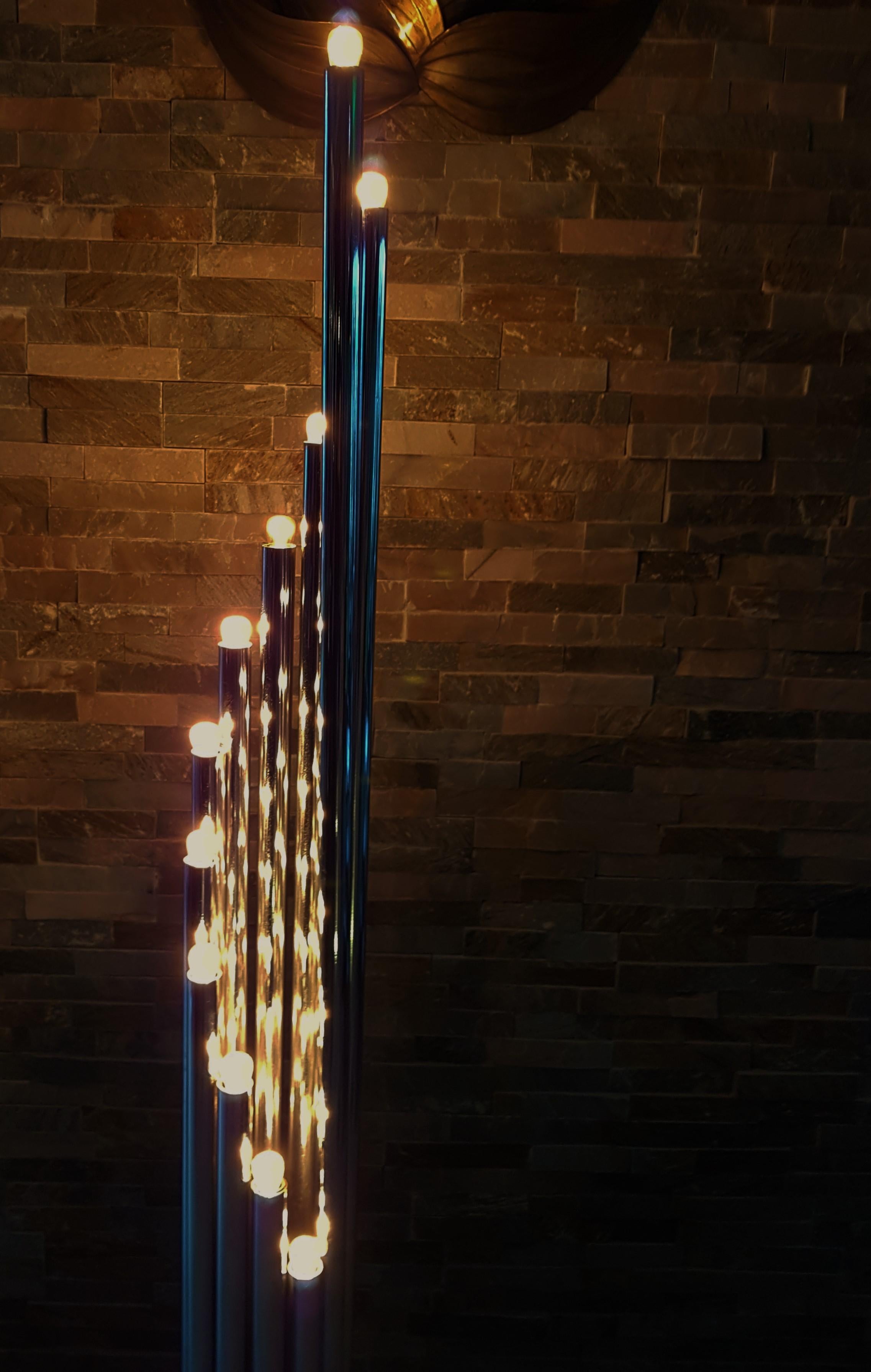 Midcentury Reggiani Chrome Italian Floor Lamp 6