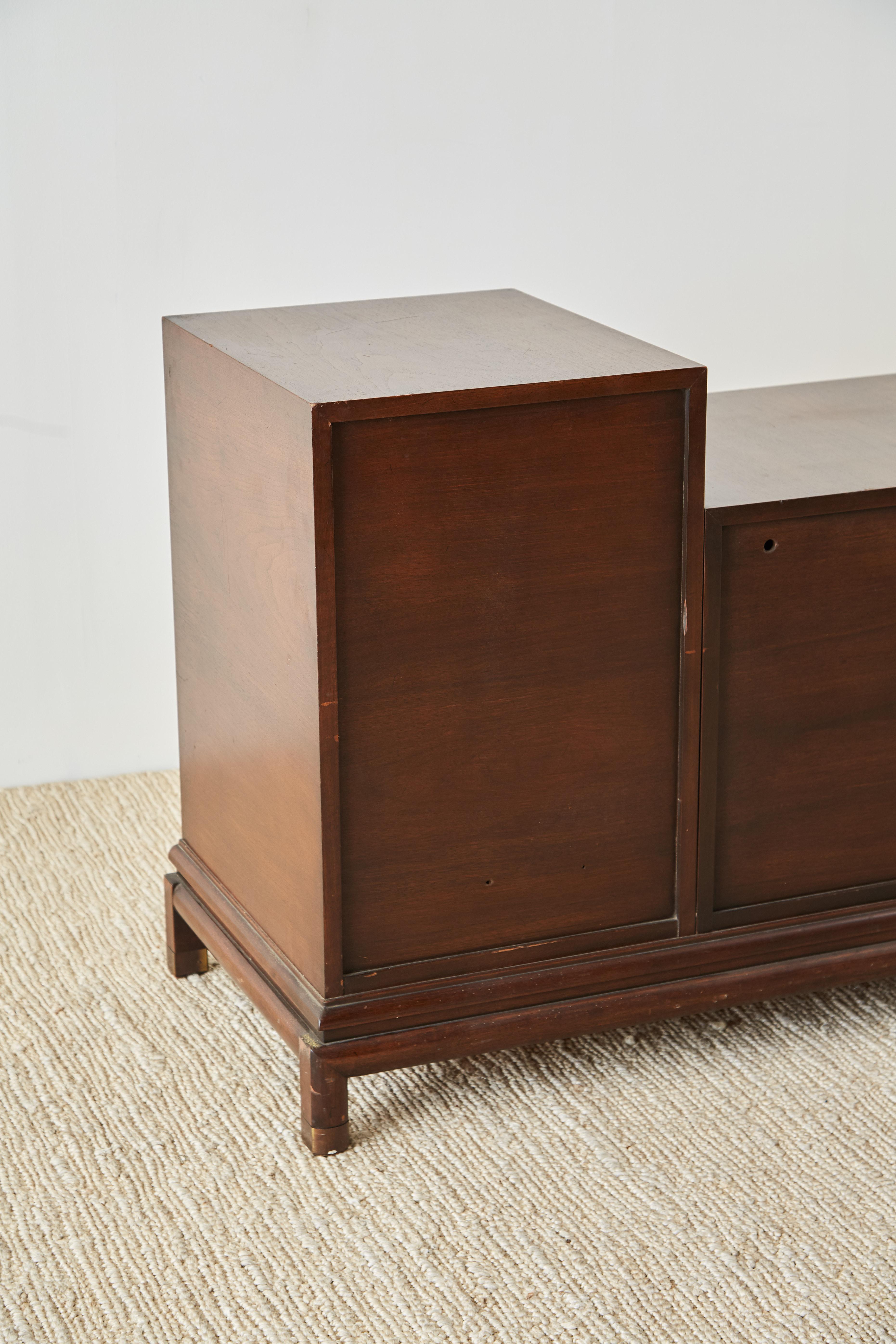 Midcentury Renzo Rutili Walnut Cabinet or Credenza 7