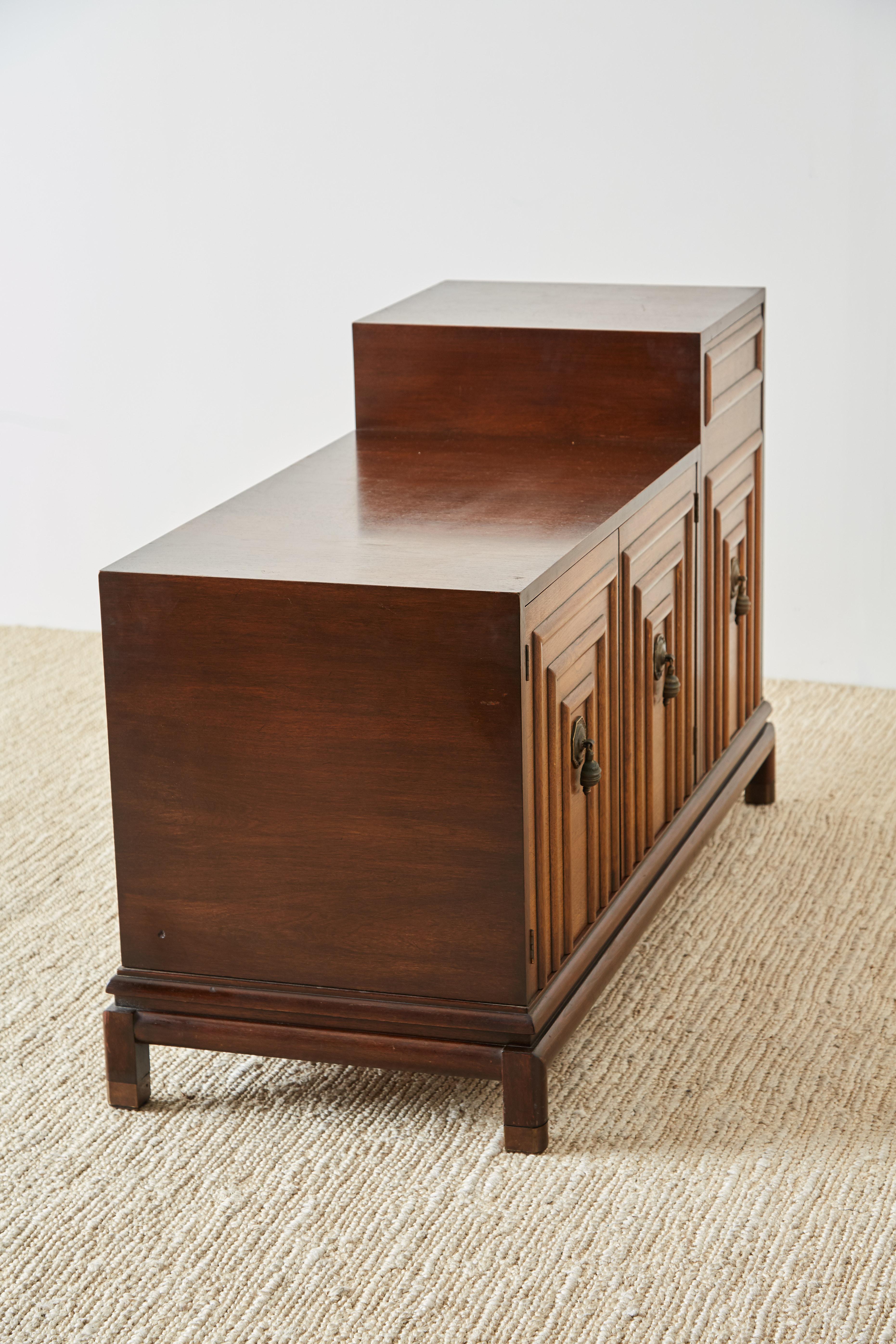 Midcentury Renzo Rutili Walnut Cabinet or Credenza 9