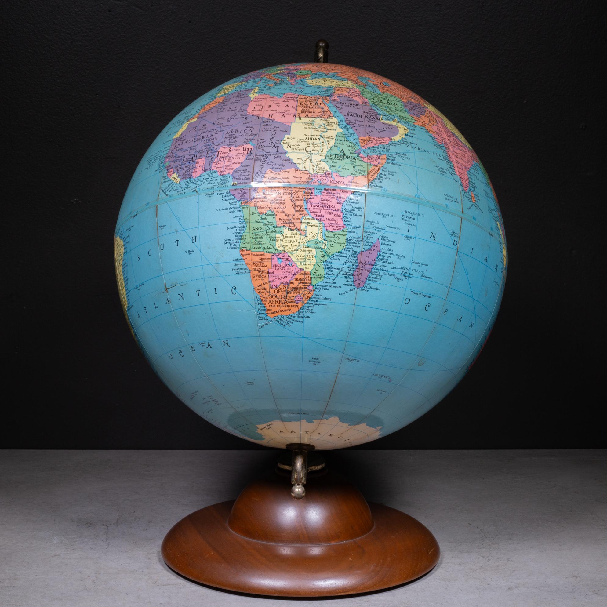 Mid-century Replogle 12 inch Globe c.1950 For Sale at 1stDibs