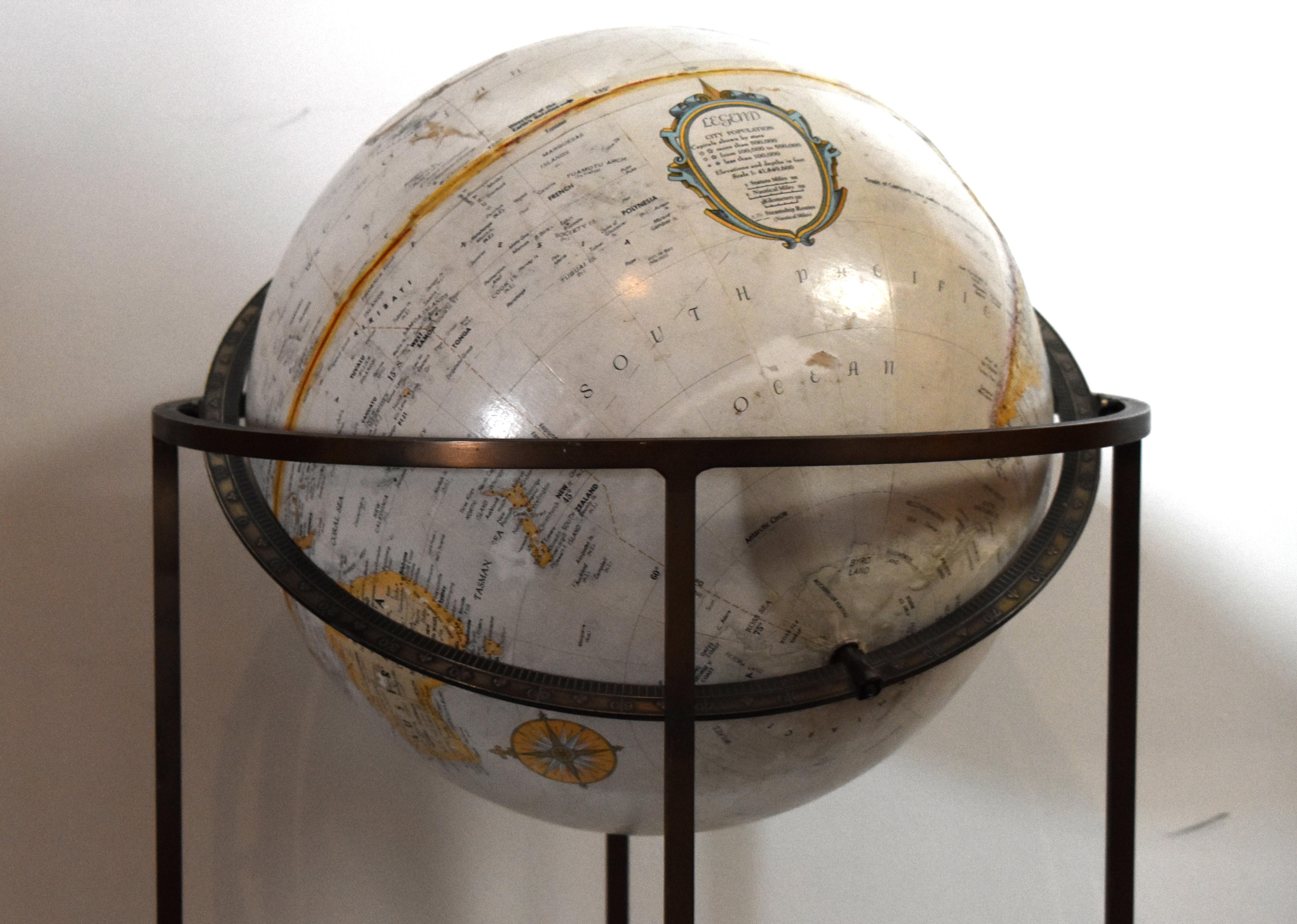 Mid-Century Modern Mid-Century Replogle Globe in the Style of Paul McCobb For Sale