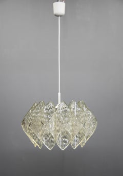 Mid-Century Resin and Glass Pendant, 1960s