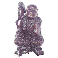Sculpture en résine de Budai du milieu du siècle