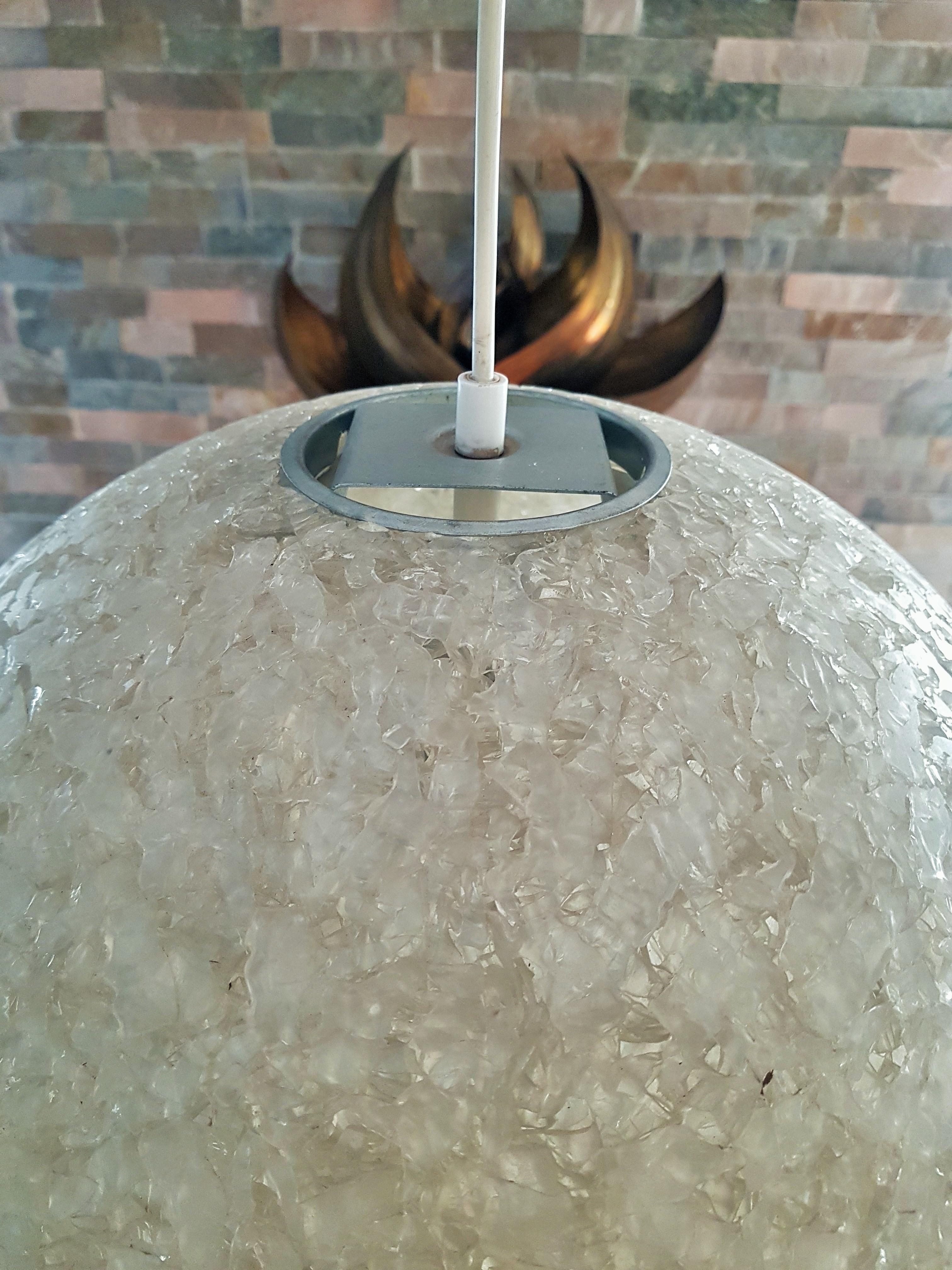 Mid-Century Resin Sugar Ball Sphere Globe Pop Art Lamp, Italy, 1960 For Sale 12