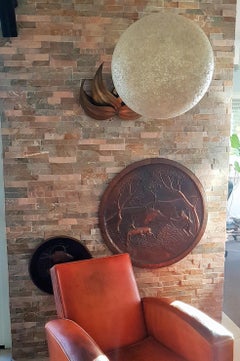 Mid-Century Resin Sugar Ball Sphere Globe Pop Art Lamp, Italy, 1960