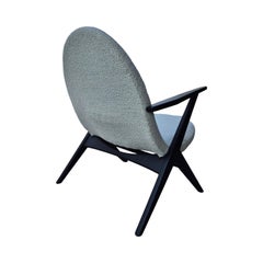 Sillón restaurado de mediados de siglo, atribuido a Bengt Ruda para Nordiska, Dinamarca, década de 1950