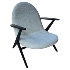 Sillón restaurado de mediados de siglo, atribuido a Bengt Ruda para Nordiska, Dinamarca, década de 1950
