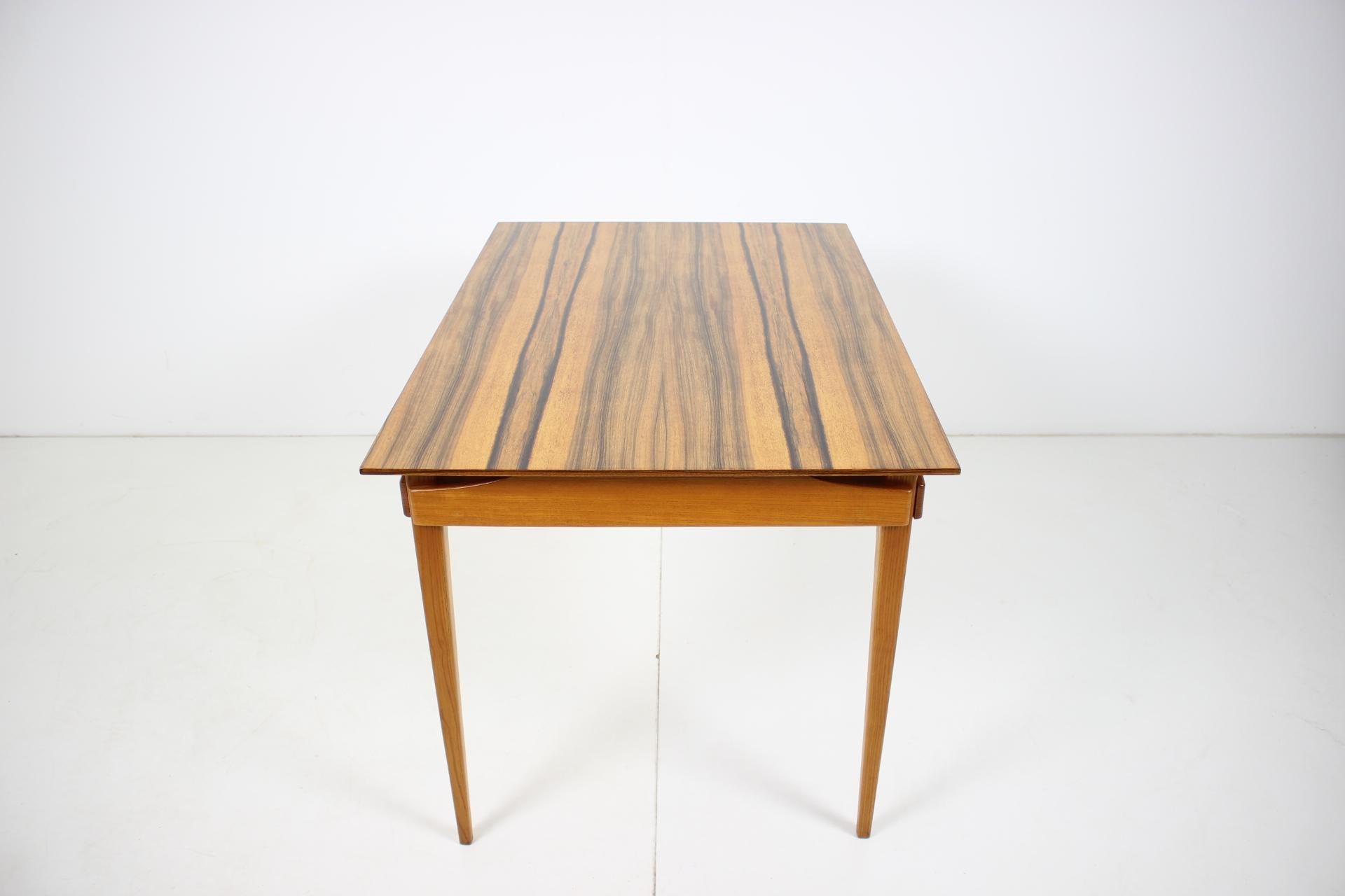 Wood Midcentury Restored Dining Table by Dřevotvar, 1960s For Sale