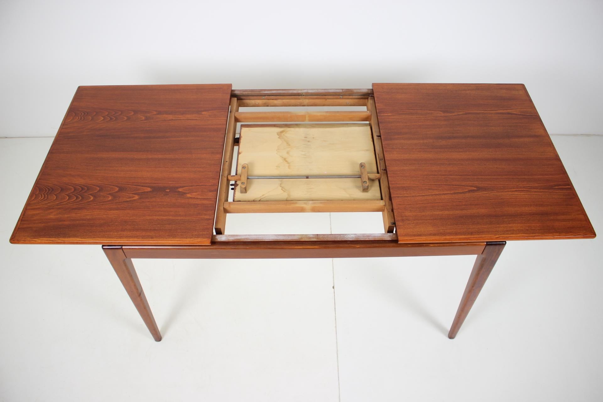 Midcentury Restored Dining Table by Dřevotvar, 1970s 4