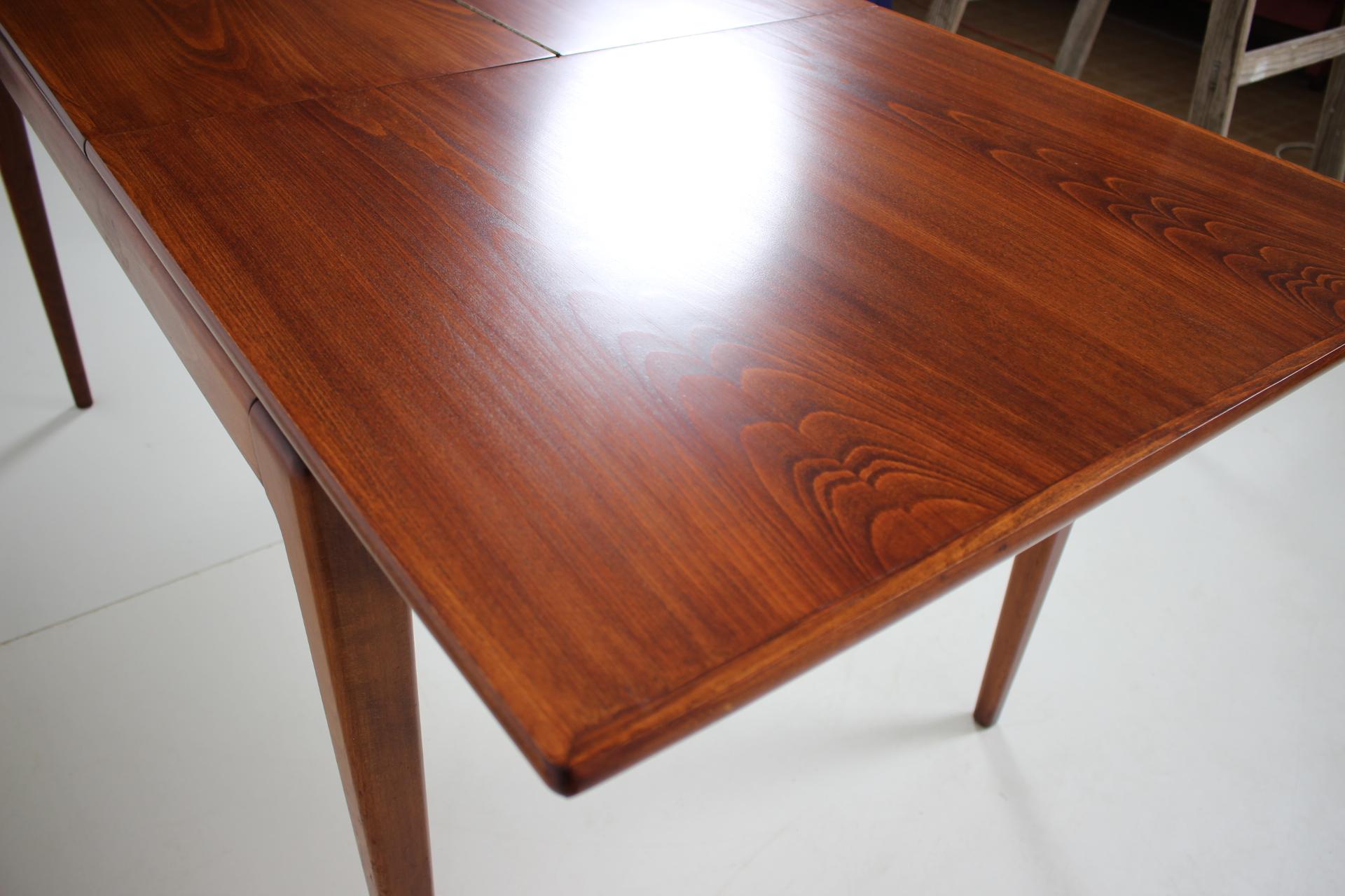 Midcentury Restored Dining Table by Dřevotvar, 1970s 6