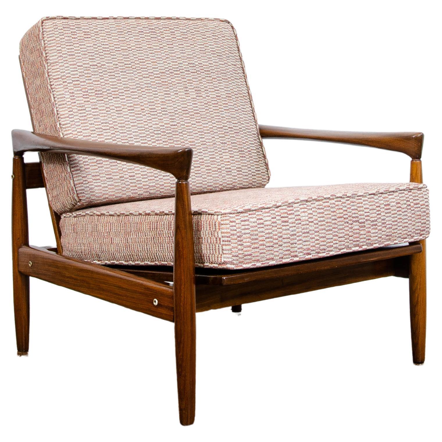 Mid-Century Restored Teak "Kolding" Lounge Chair by Erik Wørts for Ikea,  1960 For Sale at 1stDibs