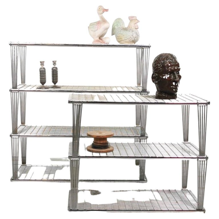 Midcentury Retail Shop Display Shelving For Sale at 1stDibs