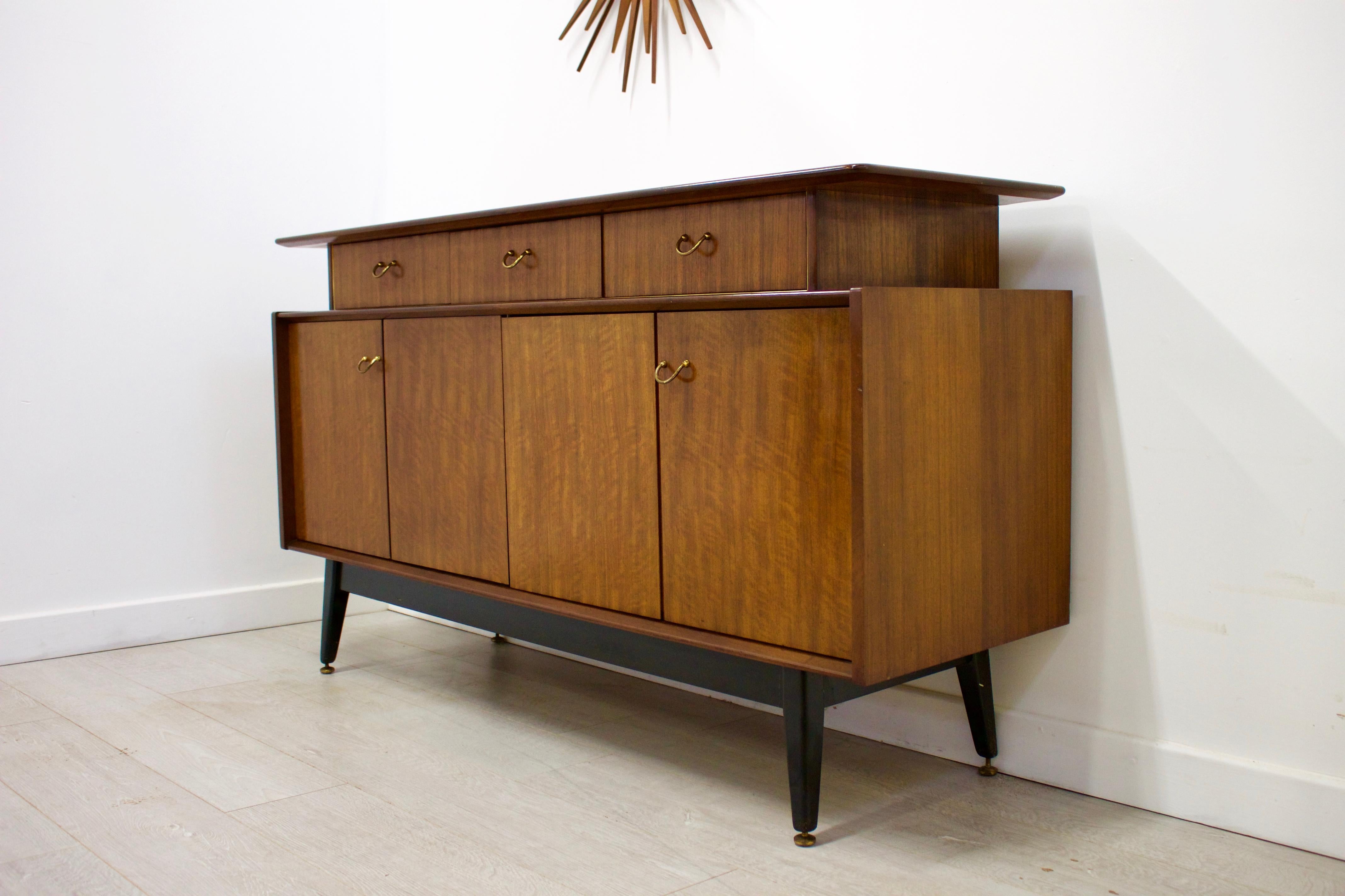 - Mid-Century Modern sideboard.
- Manufactured in the UK by G-Plan.
   
