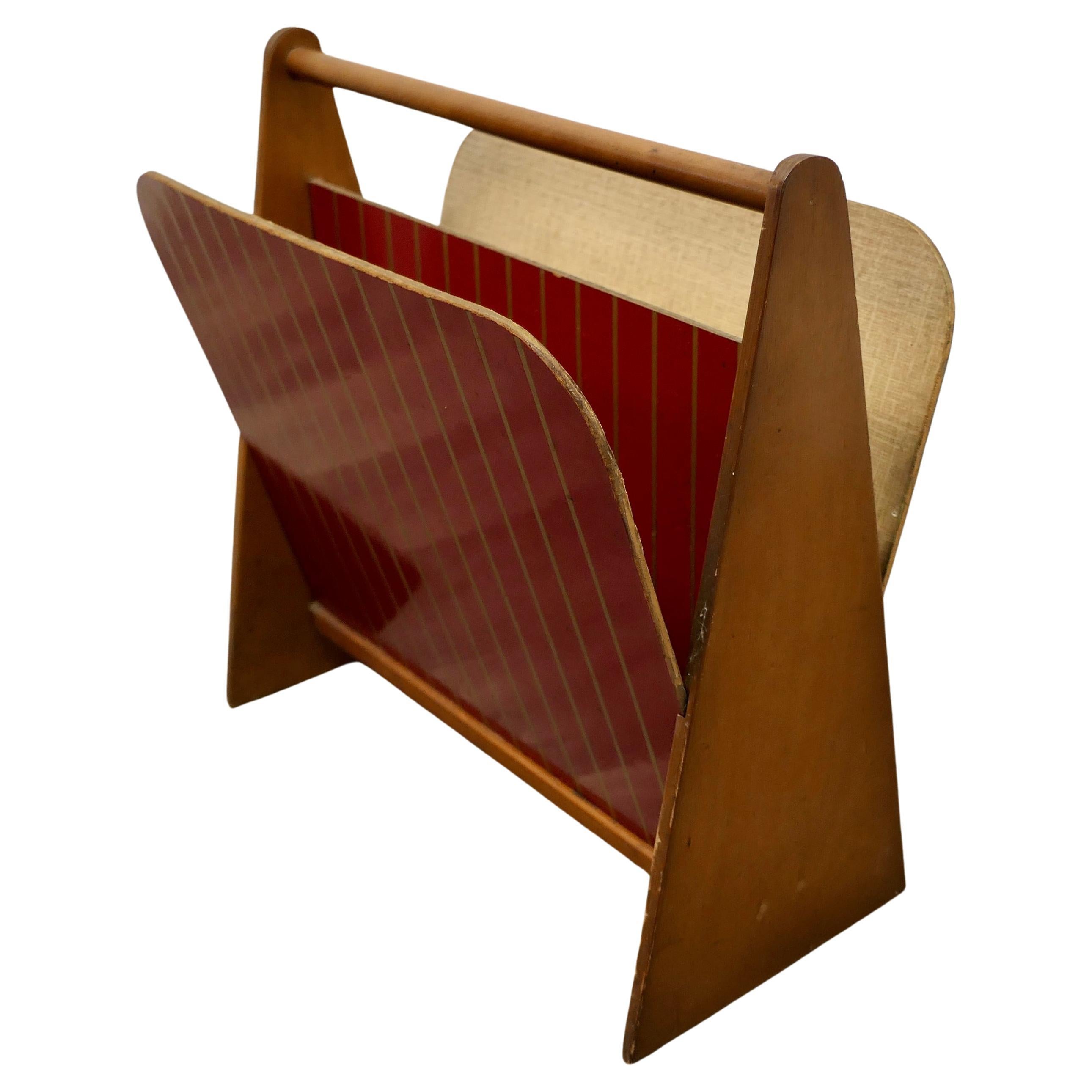 Midcentury Retro Magazine Rack For Sale