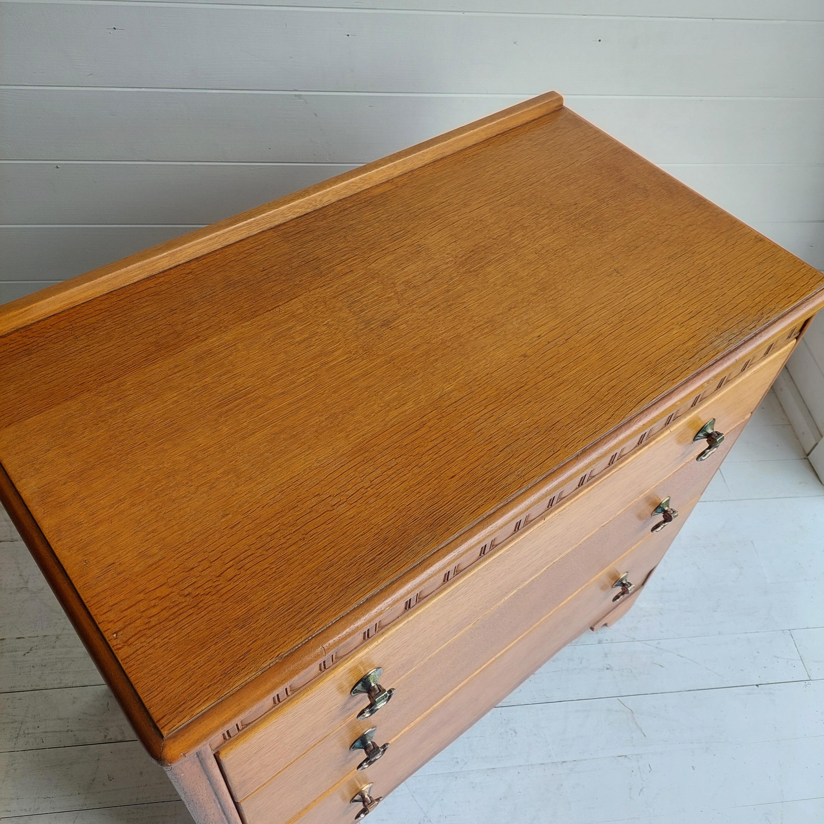 Mid Century Retro Oak Chest Of Drawers By Harris Lebus Furniture, 1960s 9