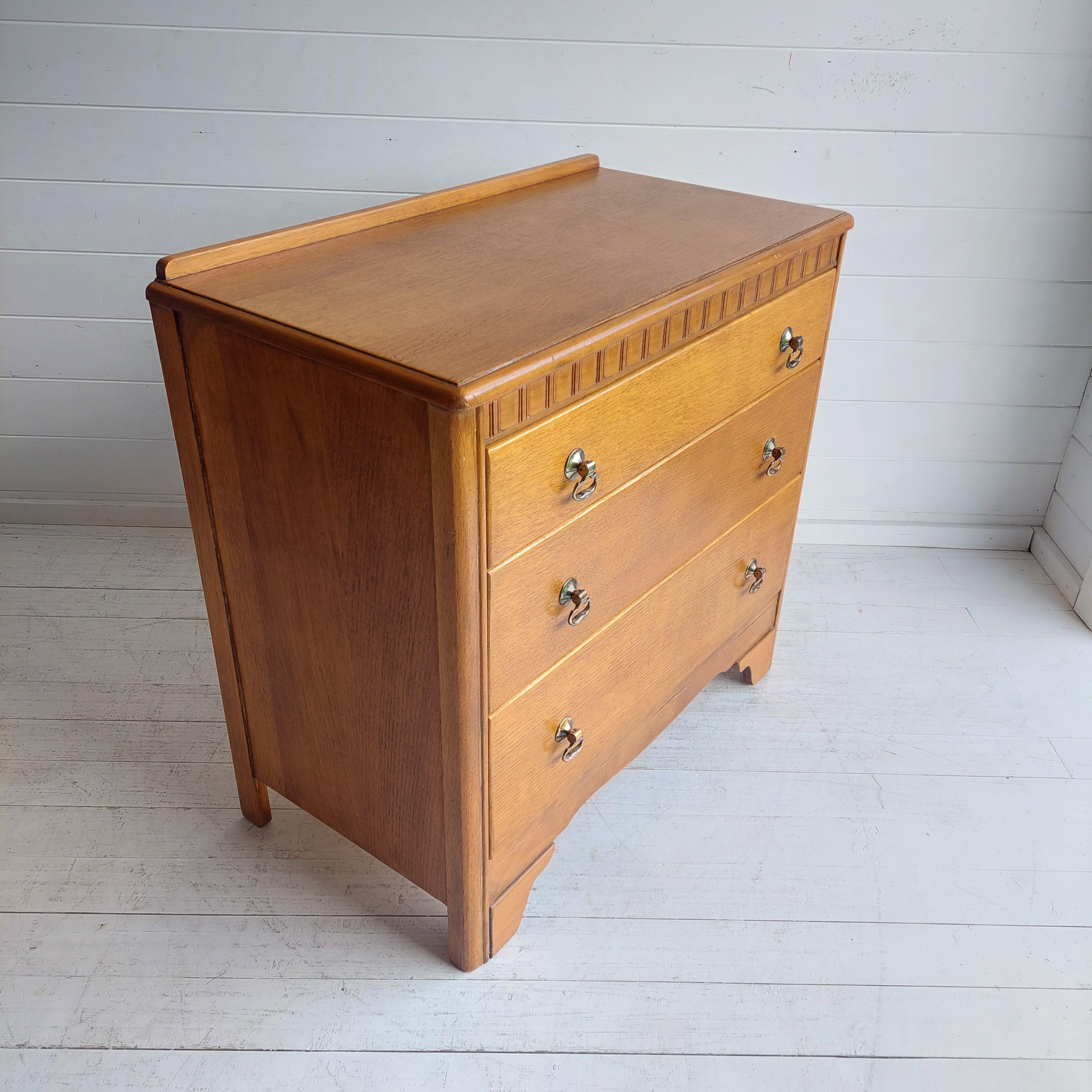 Mid-Century Modern Mid Century Retro Oak Chest Of Drawers By Harris Lebus Furniture, 1960s