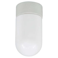 Mid-Century Retro Opaline Glass Flush Light