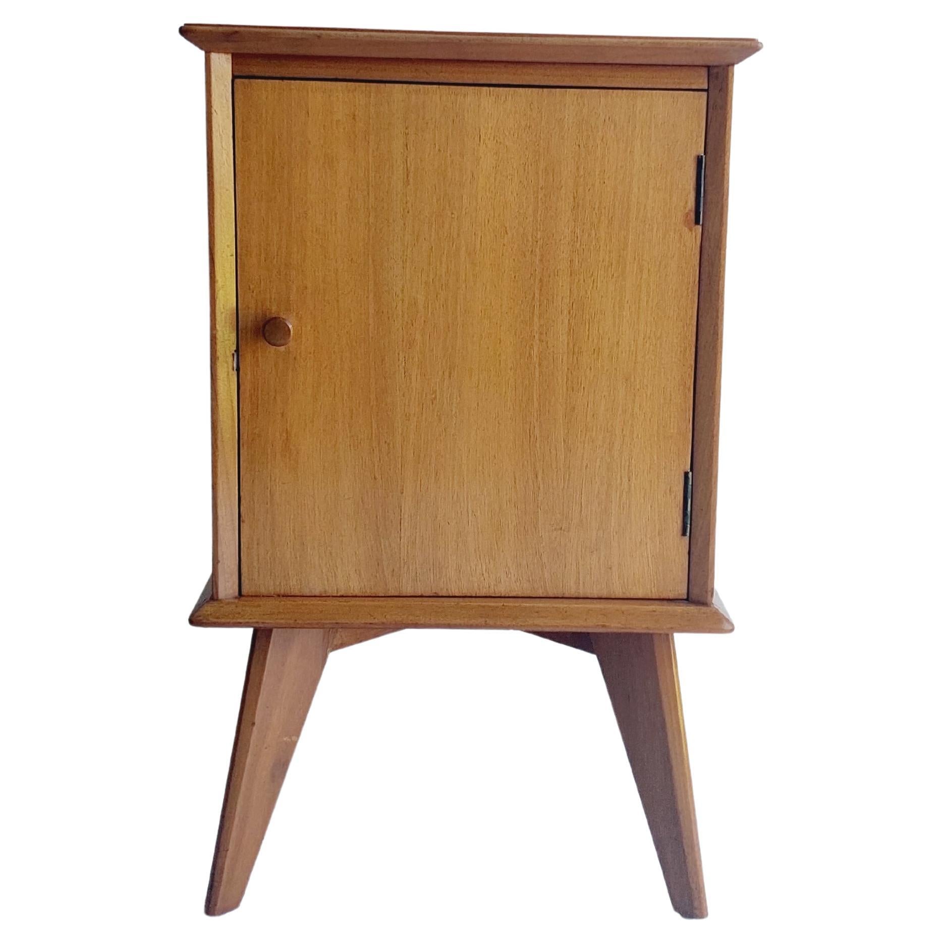 Mid Century Retro Walnut Bedside Cabinet nightsand  by Alfred Cox Vintage 1950’s