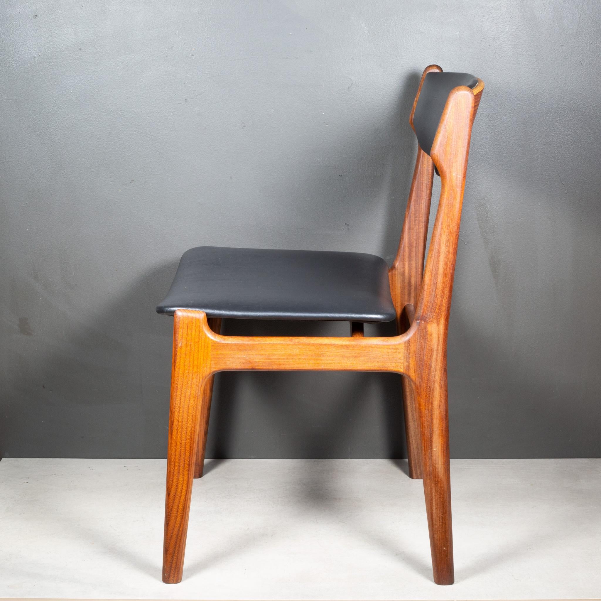  Mid-century Reupholsted Teak Dining Chairs c.1960 For Sale 5