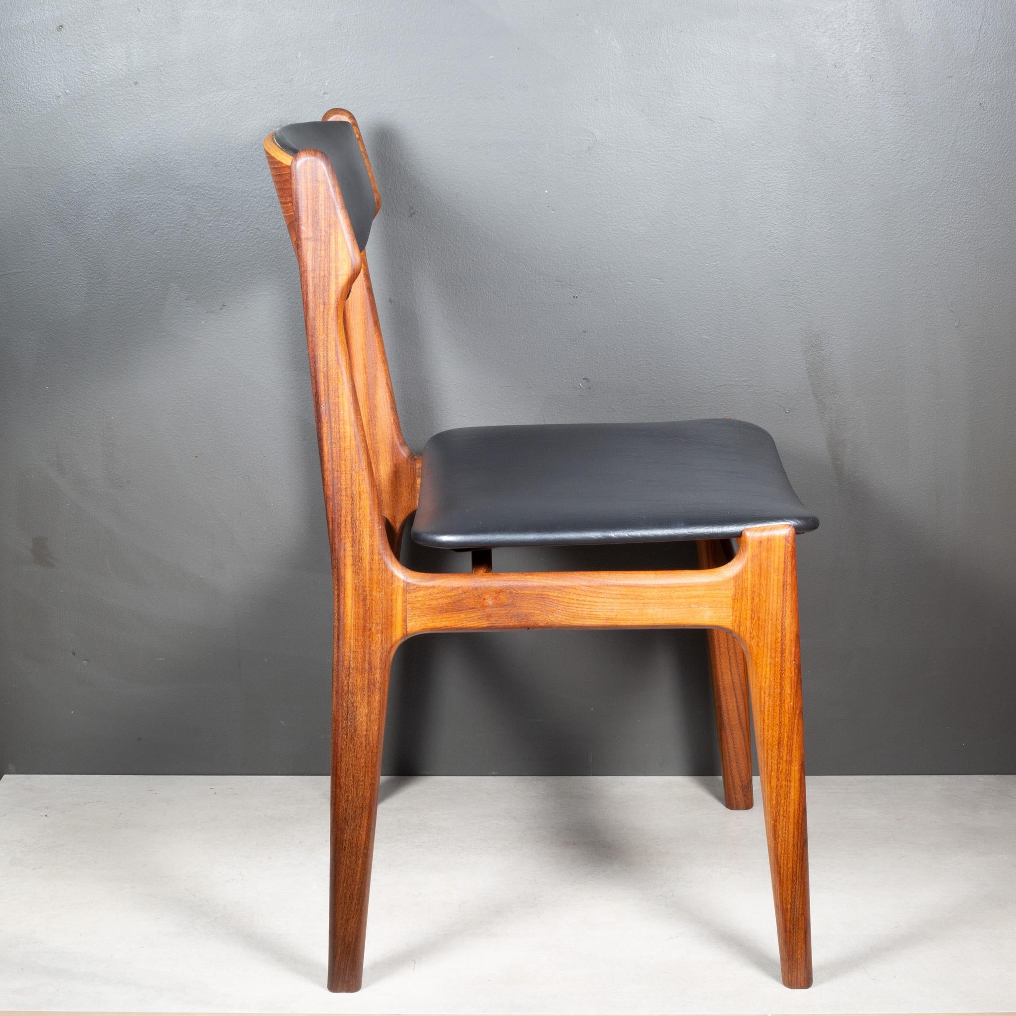  Mid-century Reupholsted Teak Dining Chairs c.1960 For Sale 7