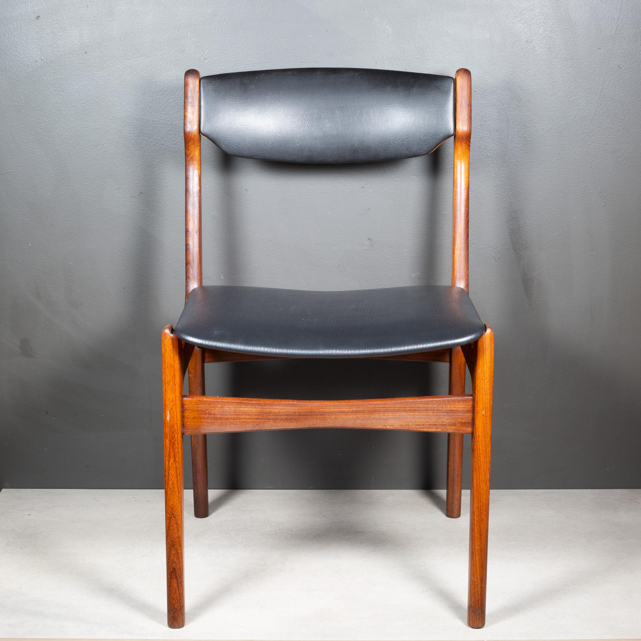  Mid-century Reupholsted Teak Dining Chairs c.1960 For Sale 8