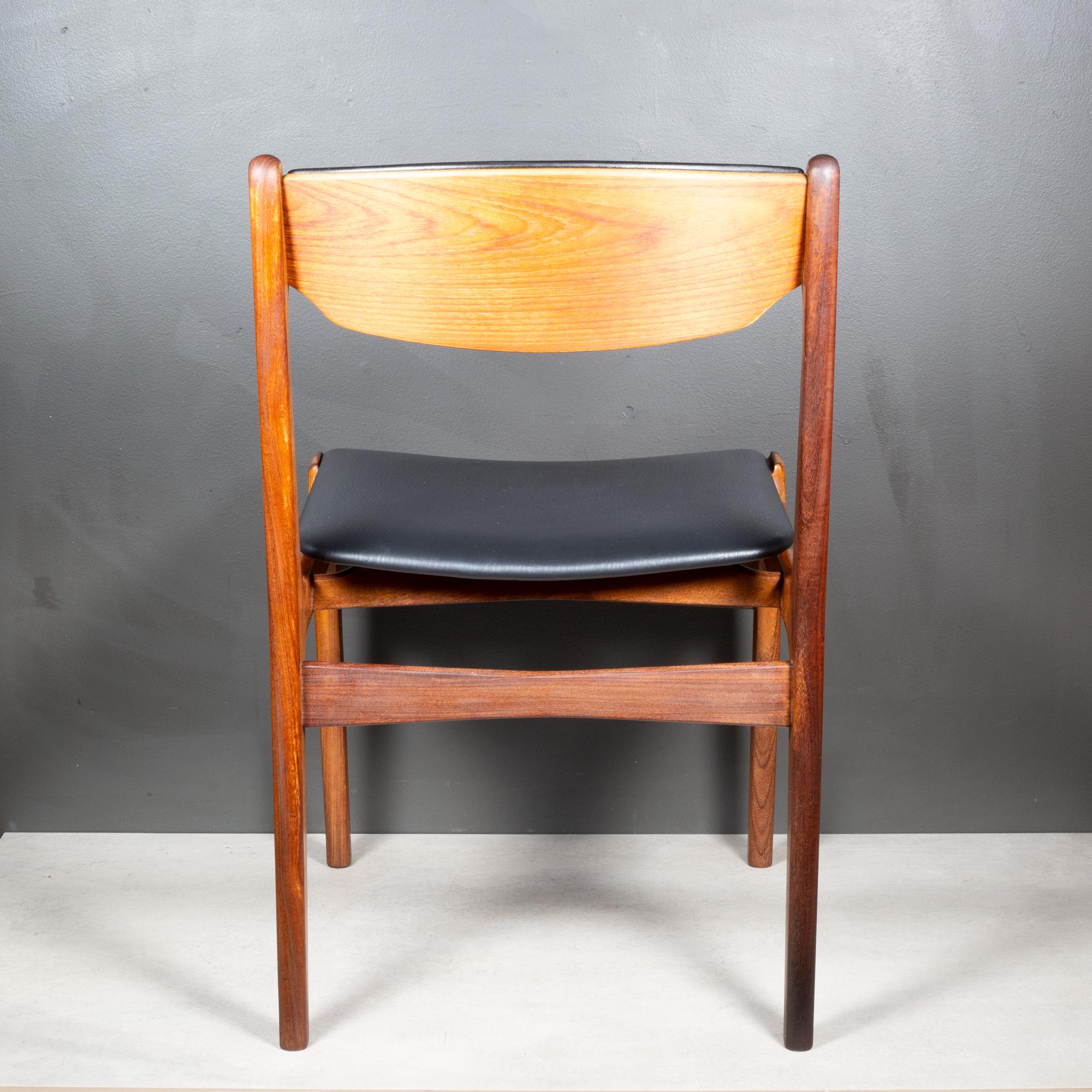  Mid-century Reupholsted Teak Dining Chairs c.1960 For Sale 10