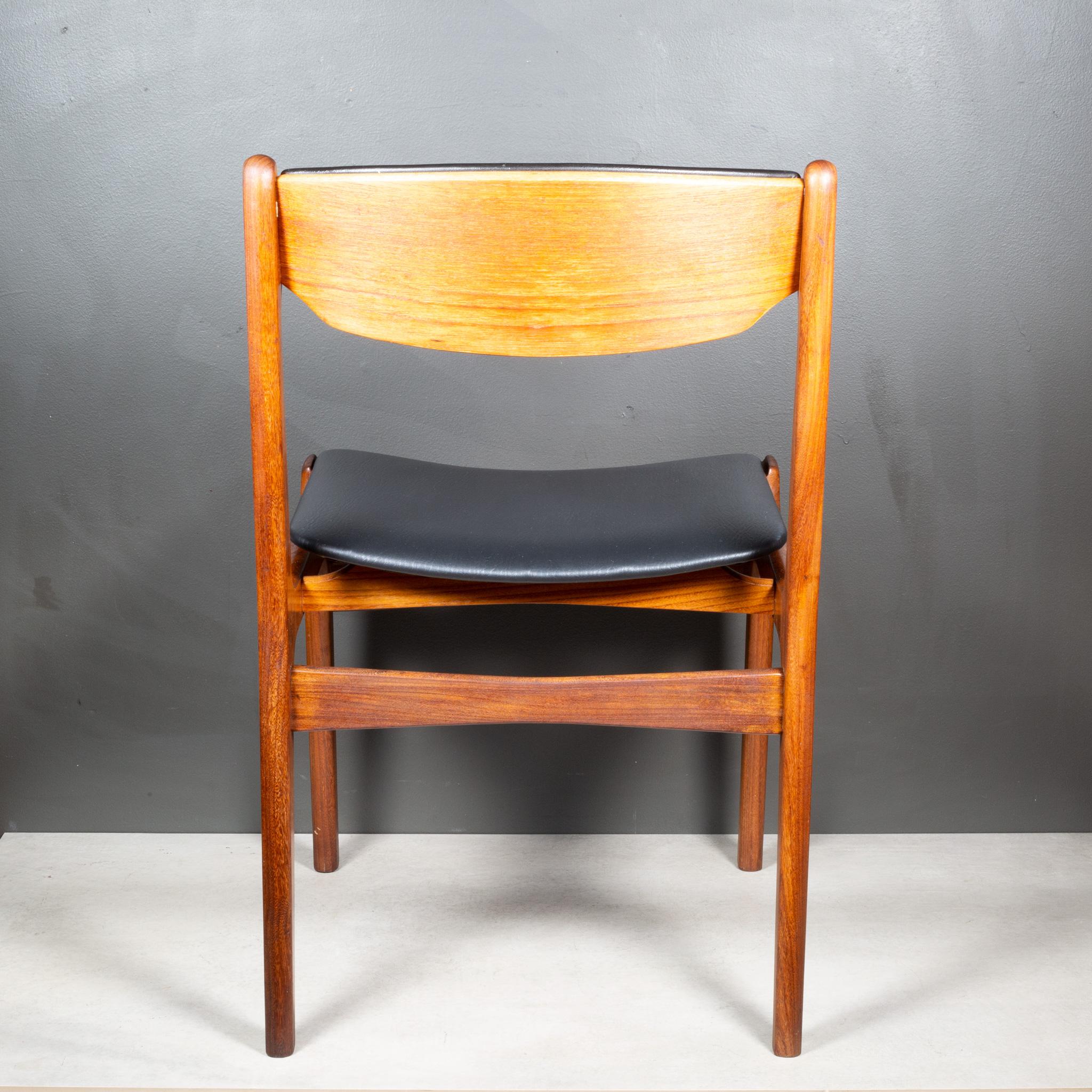  Mid-century Reupholsted Teak Dining Chairs c.1960 For Sale 2